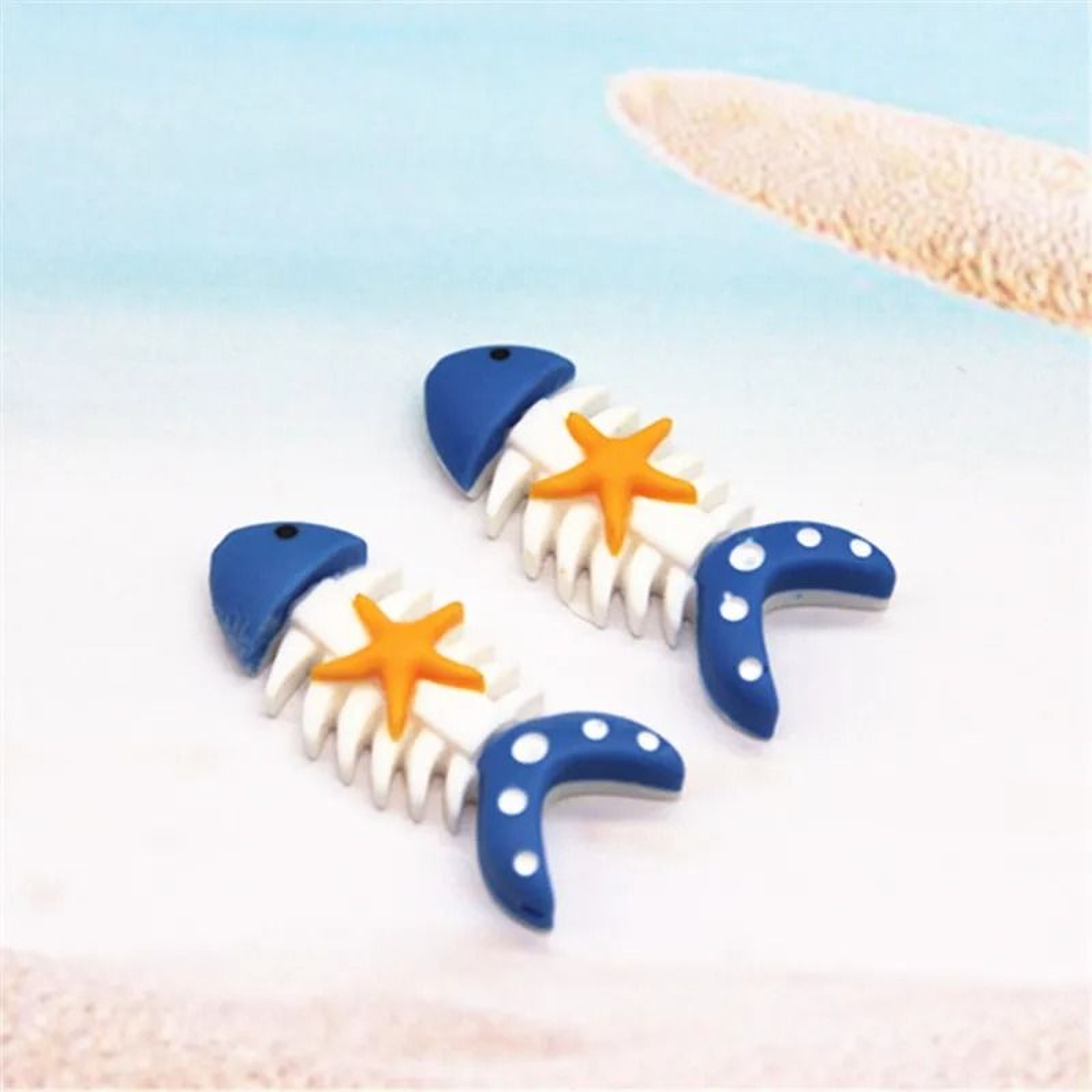 Miniature Marine Beach Resin Charms  DIY Nautical Craft  Flatback Decor Set 20