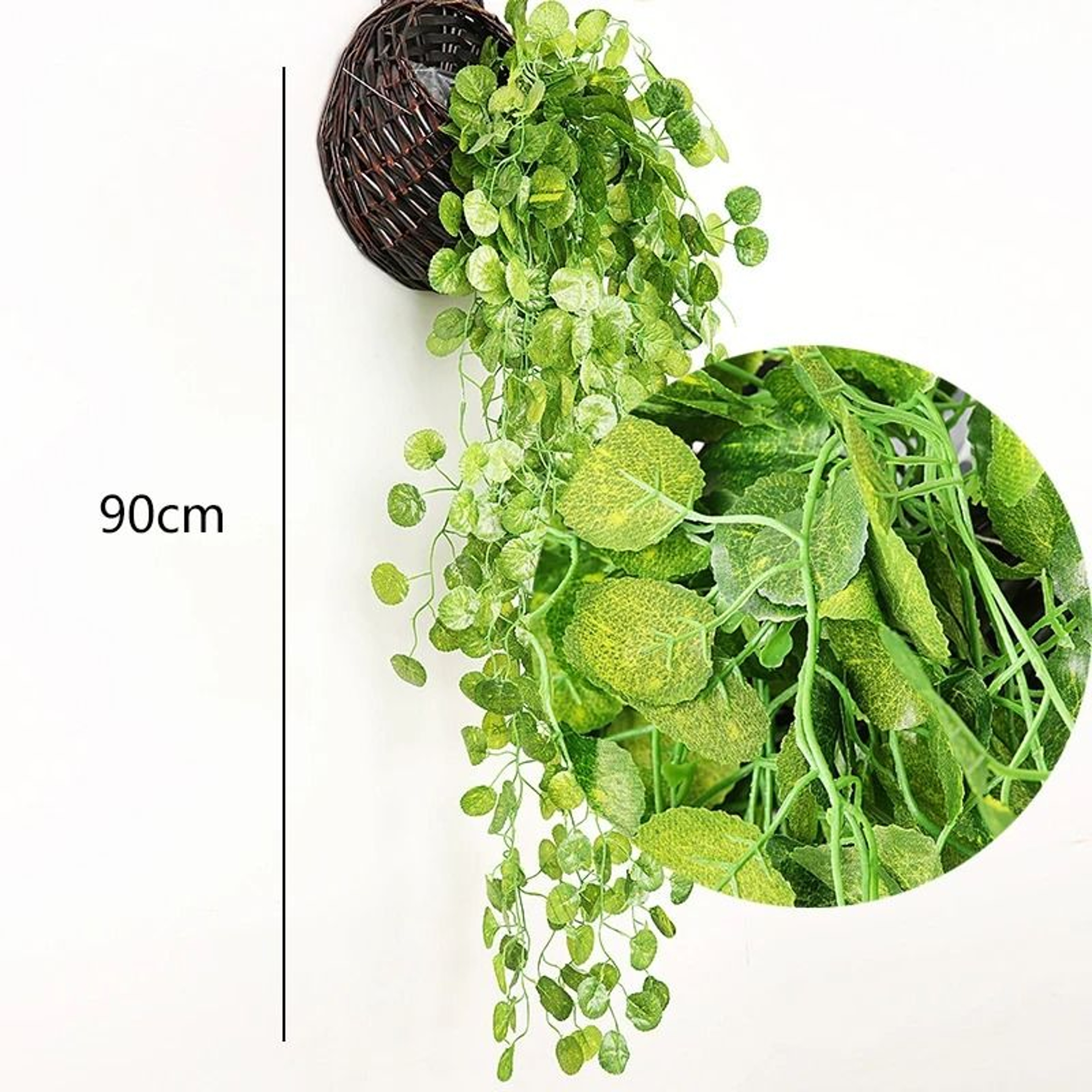 Artificial Hanging Rattan Vine  Fake Ivy Greenery For Indoor  Outdoor Decor 8