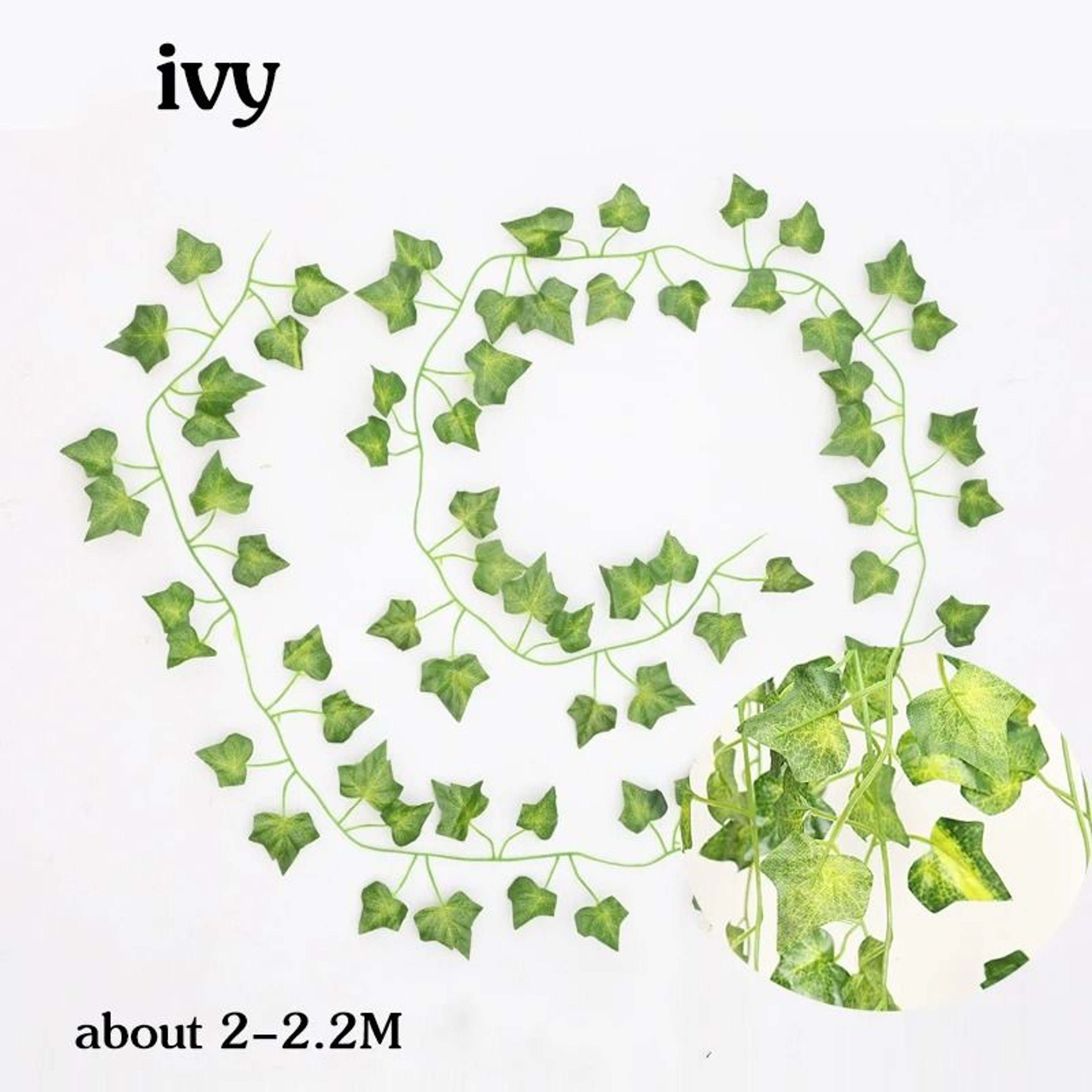 Artificial Hanging Rattan Vine  Fake Ivy Greenery For Indoor  Outdoor Decor 15