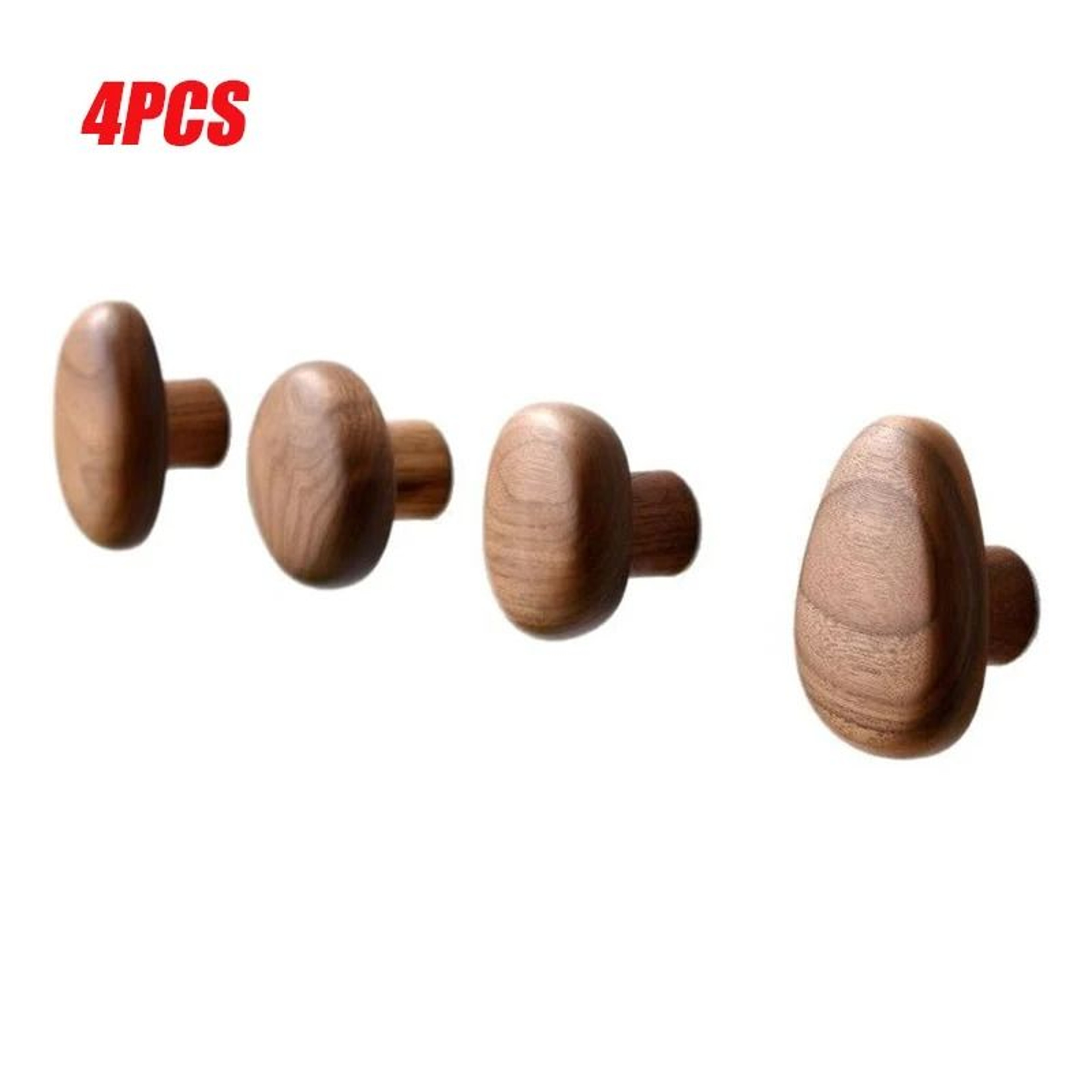Minimalist Natural Wooden Wall Hooks  Modern Entryway Coat  Key Hanger Pegs 5