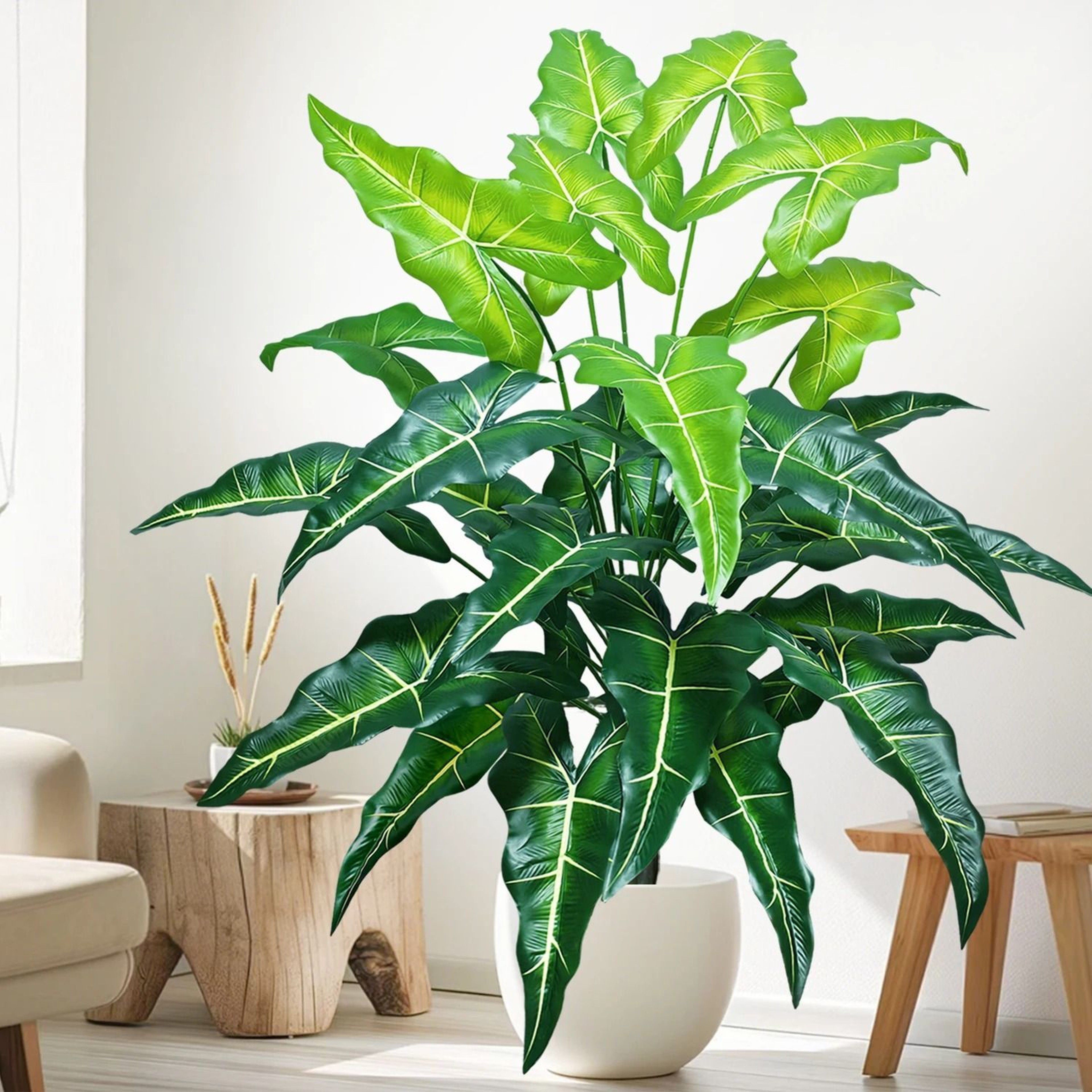 Giant Artificial Calla Lily  Tropical Foliage  Large Floor Plant For Modern Home  Office Decor 3
