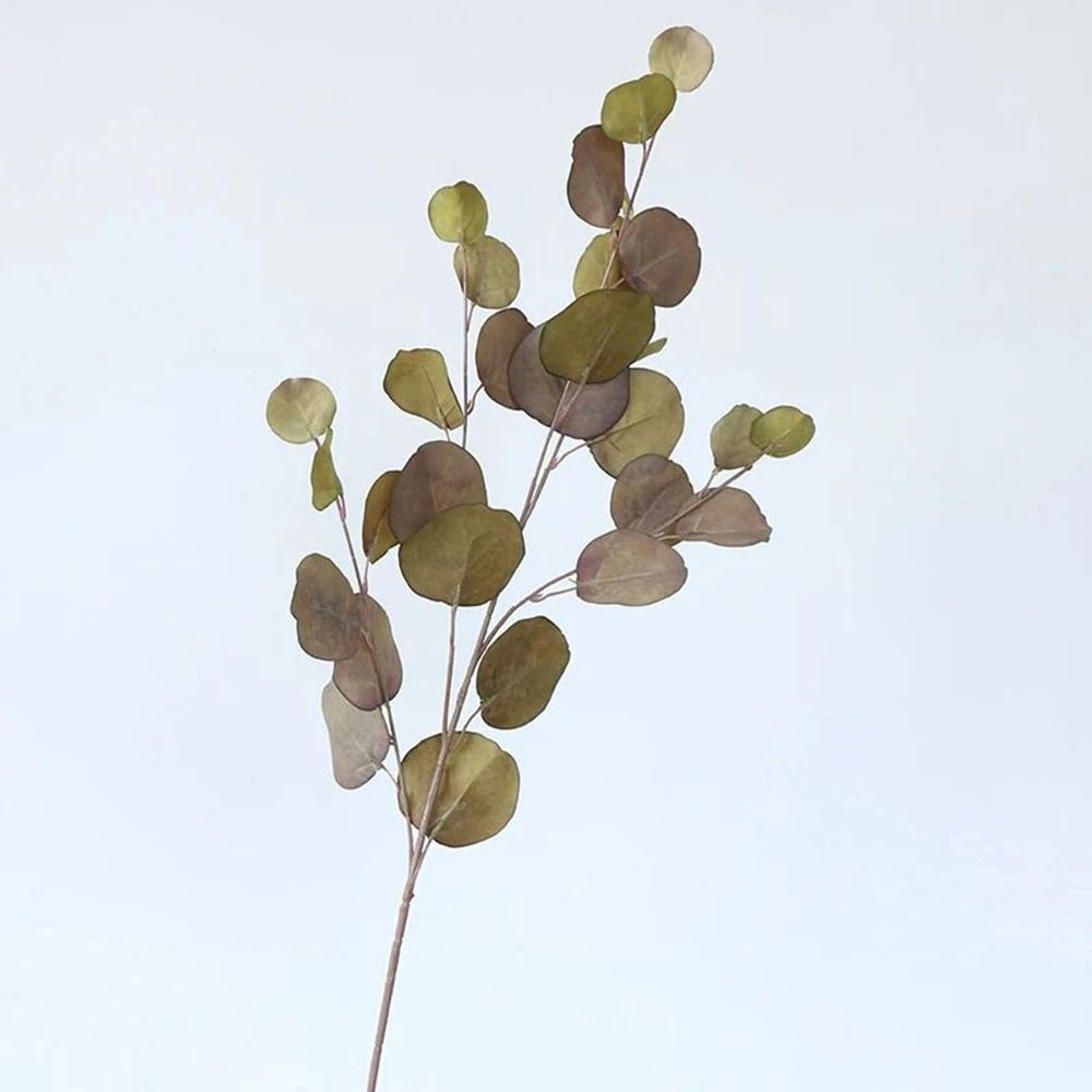 87cm Artificial Long Pole Eucalyptus  Gold  Autumn Tone Money Leaf Branch For Wedding  Modern Home  13