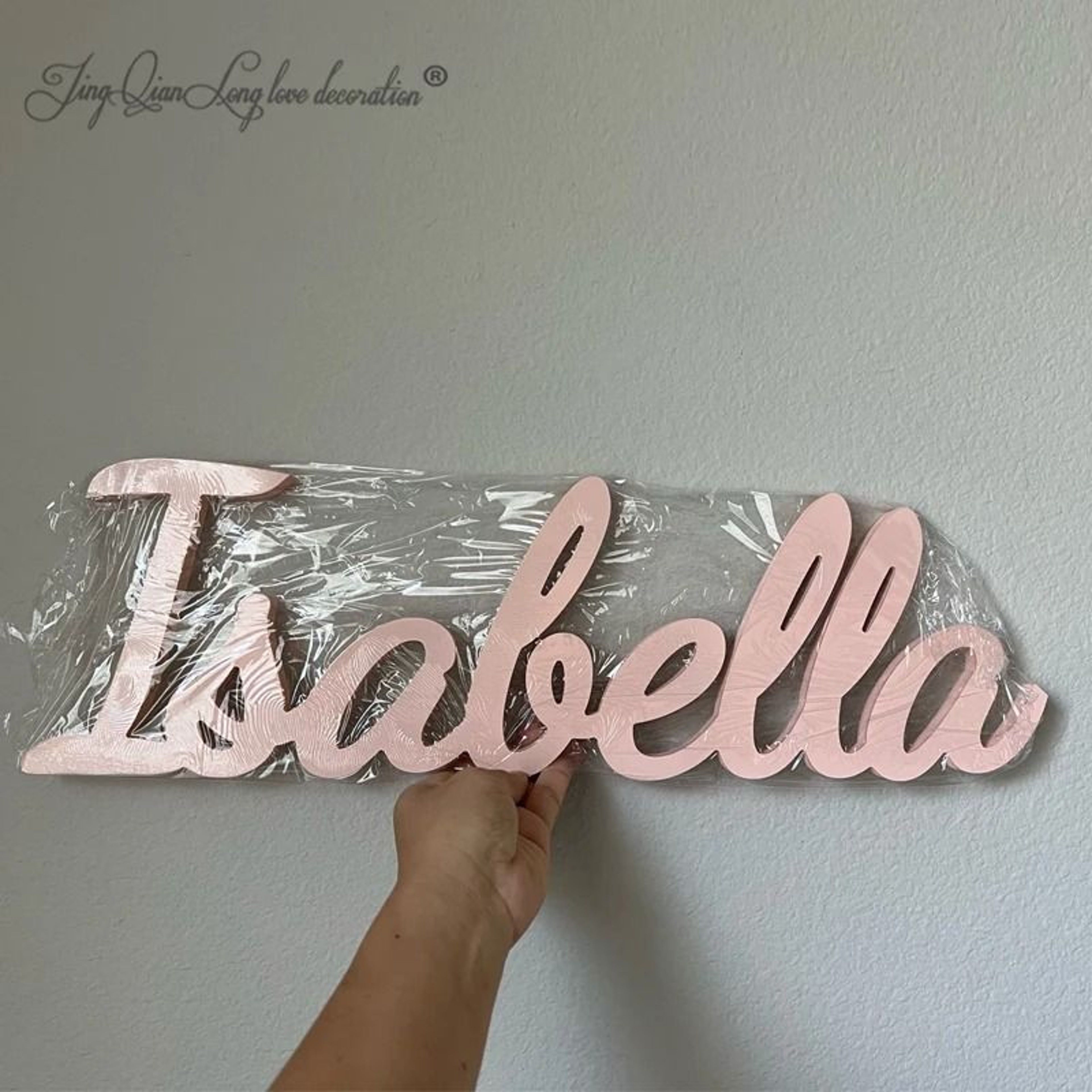 Custom Wooden Name Sign  Personalized Wood Words For Wall  Desktop Decor  Bespoke Script Signage On 0