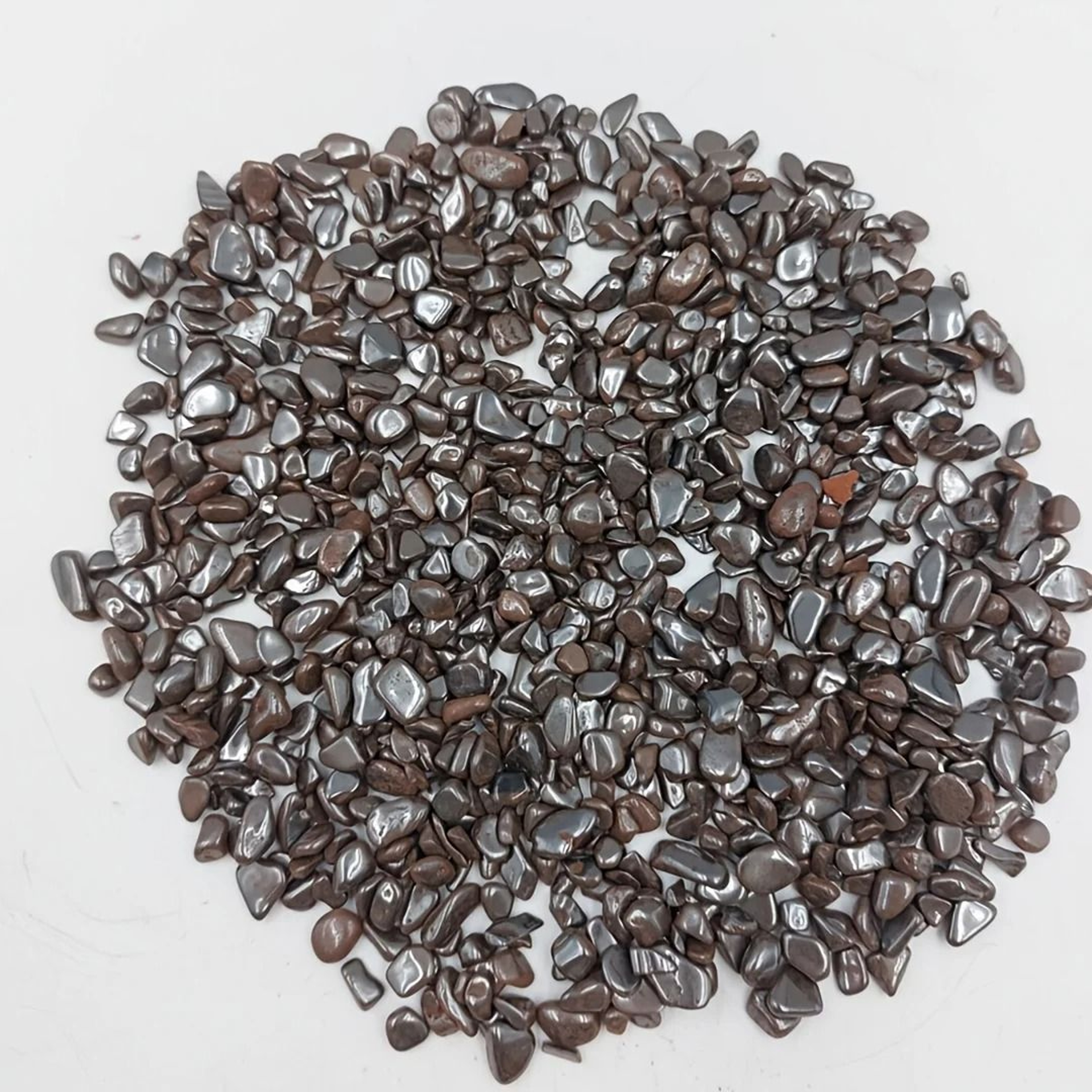 Polished Hematite Crystal Chips  Natural NonMagnetic Stone  Metallic Mineral Decor For Crafts  Home 3