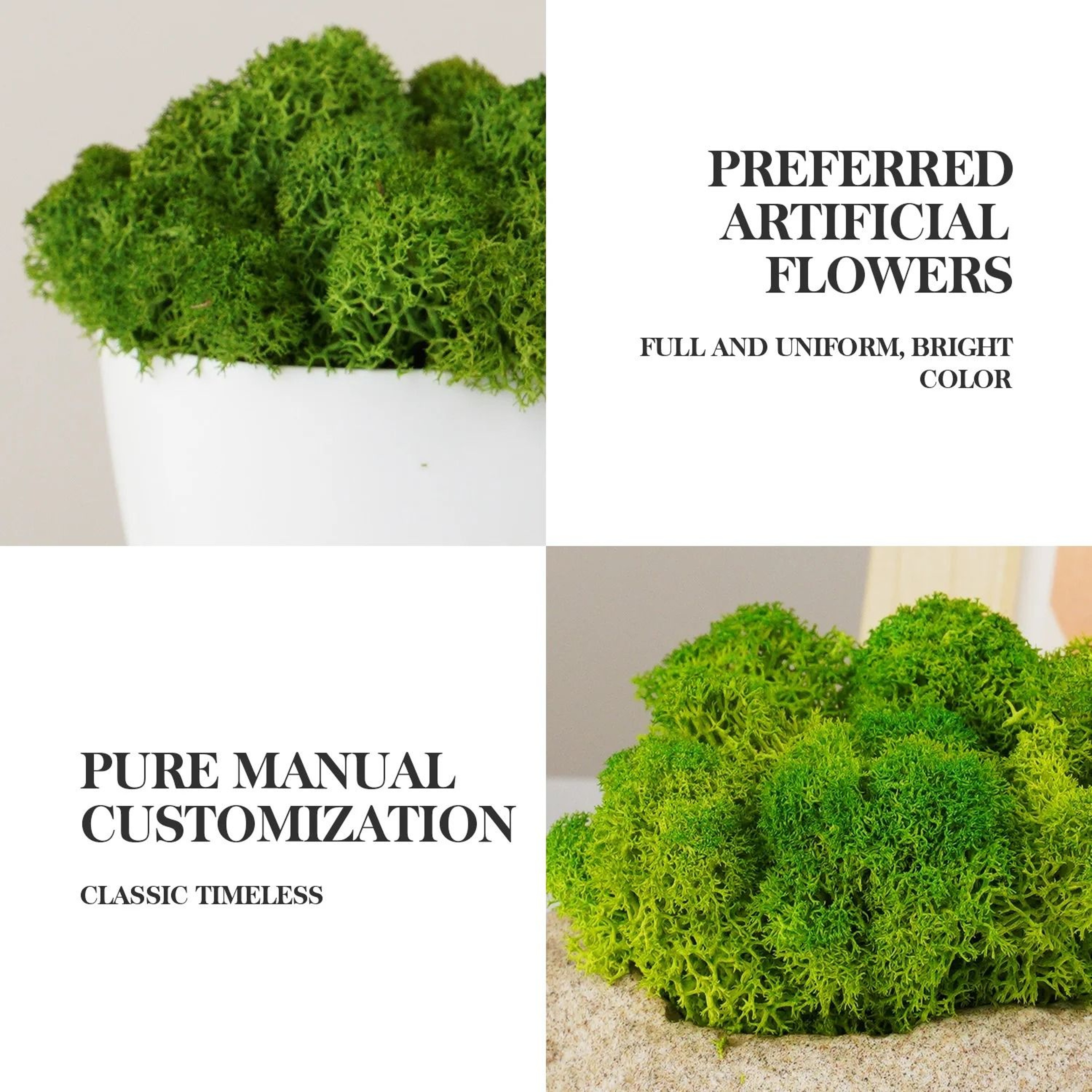 Natural Green Moss Simulation  Eternal Life Moss For Micro Landscapes  DIY Terrarium  Fairy Garden  4