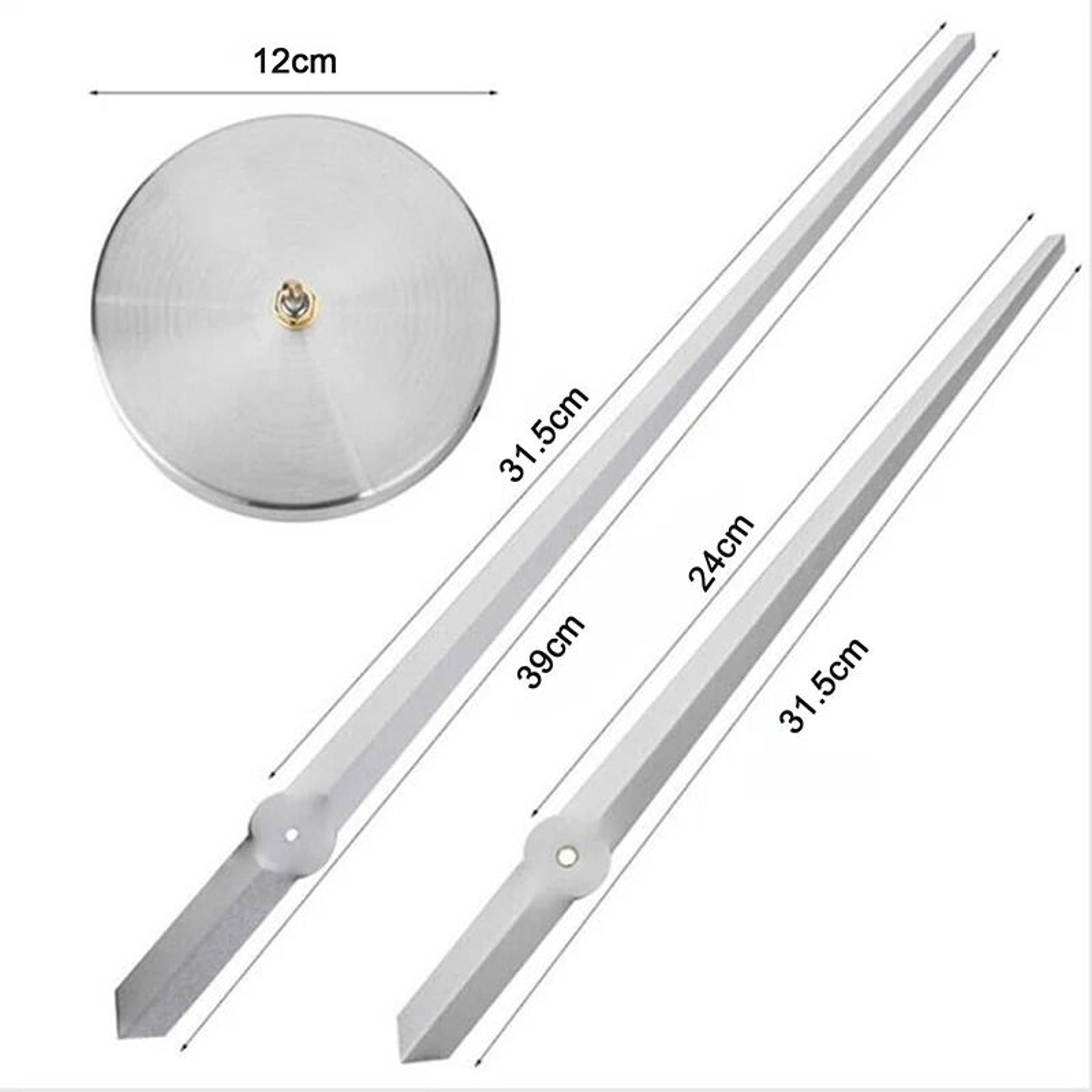 Modern 3D Large Wall Clock Hands  Minimalist DIY Quartz Clock Mechanism  Executive Matte Black Hour 4
