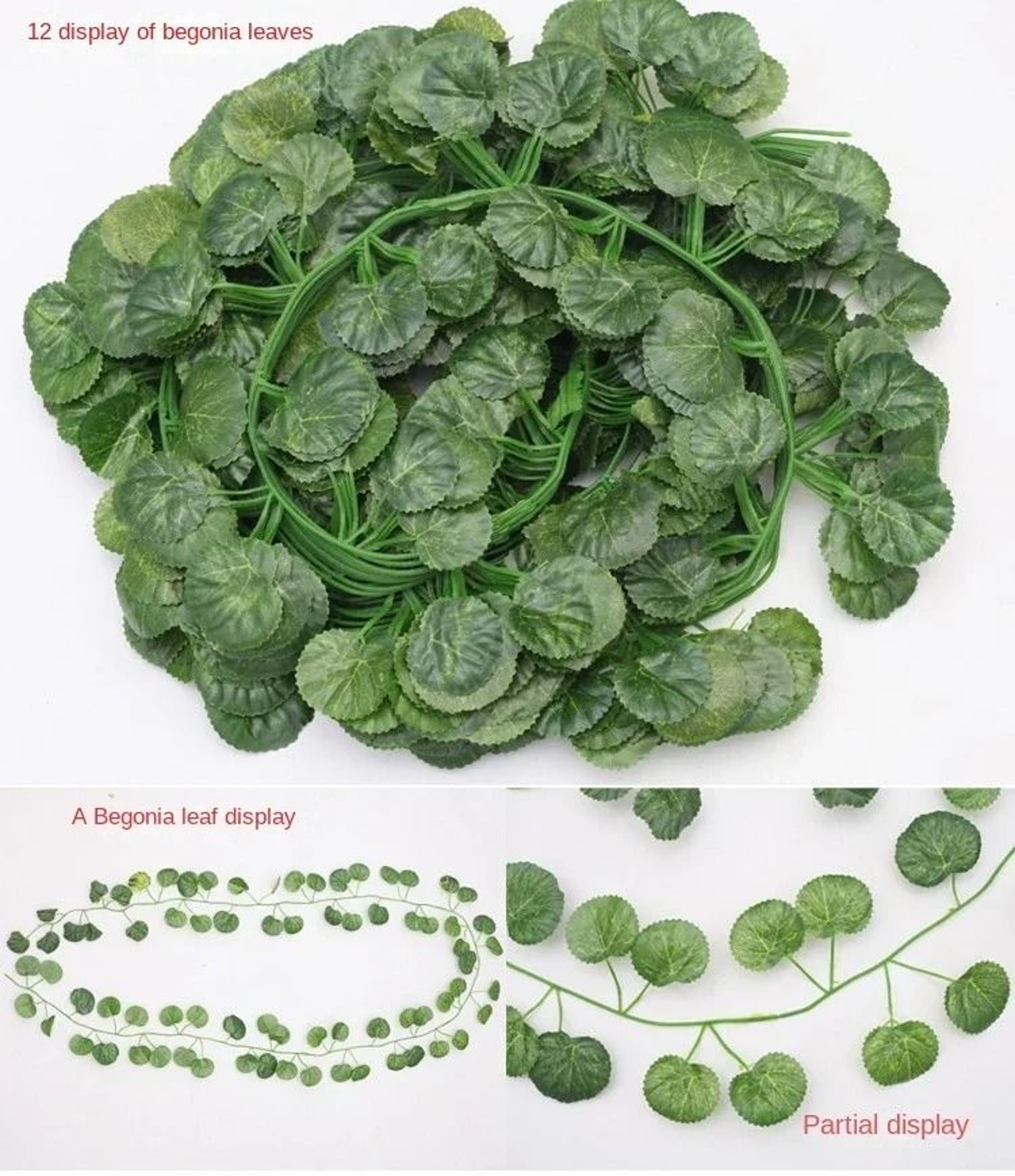 210cm Artificial Green Ivy Leaf Garland  Professional Silk Wall Hanging Vine For Garden  Weddings 6