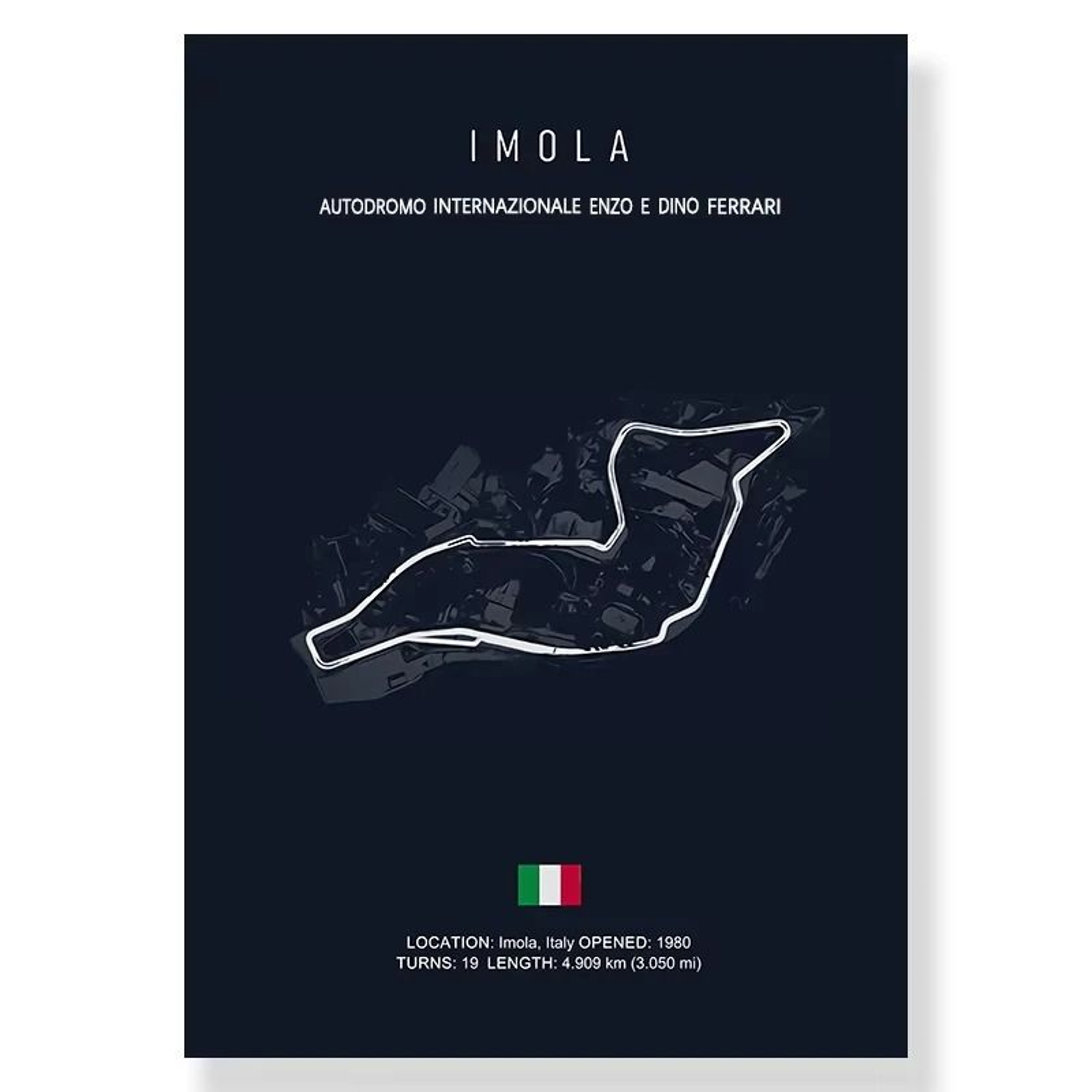 F1 Race Track Canvas Painting  Classic Morocco  Imola Circuit Art  Professional Executive Home  Off 11