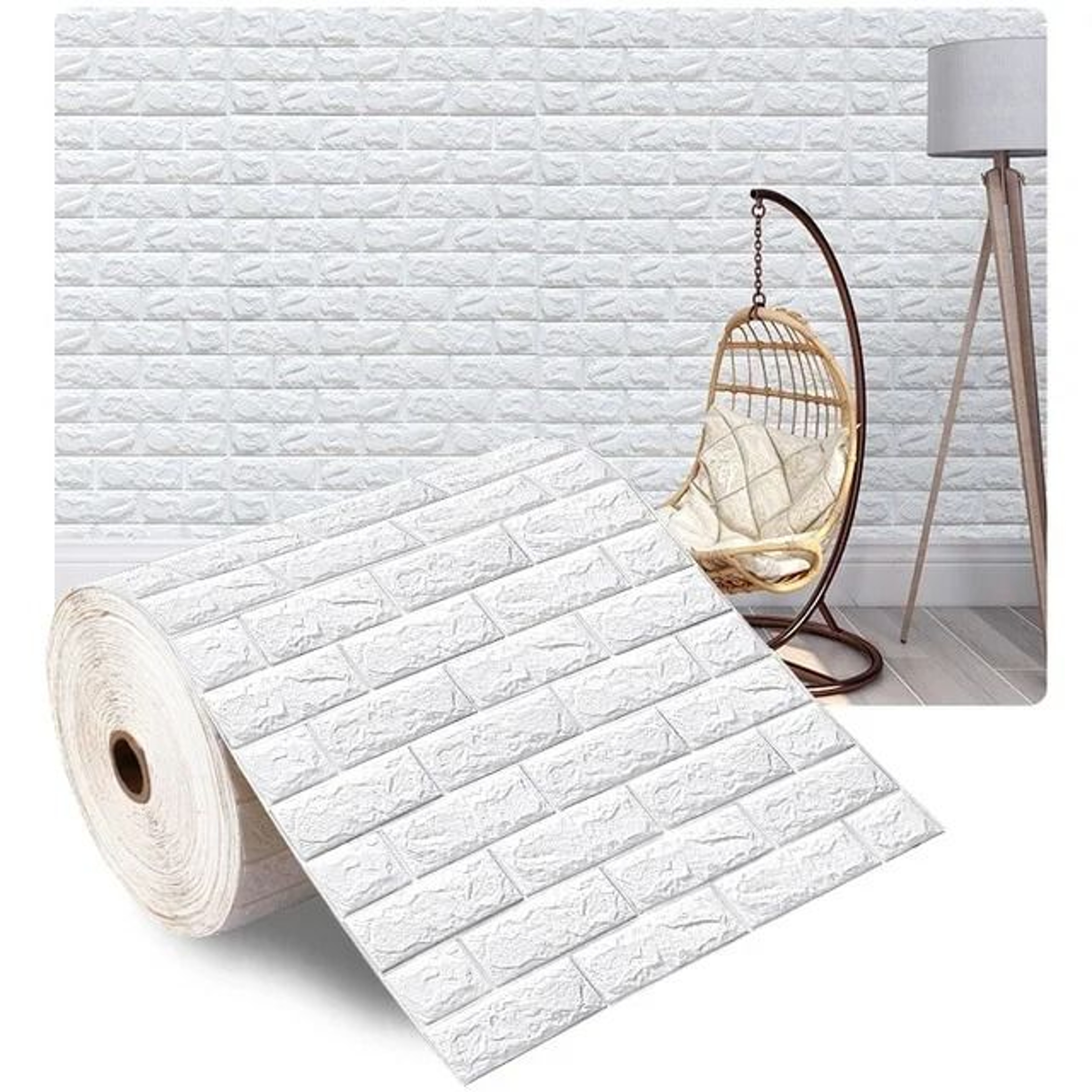 3D Foam Brick Wall Panel  SelfAdhesive Waterproof Decor  Executive TV Backdrop  Living Room Sanctua 6