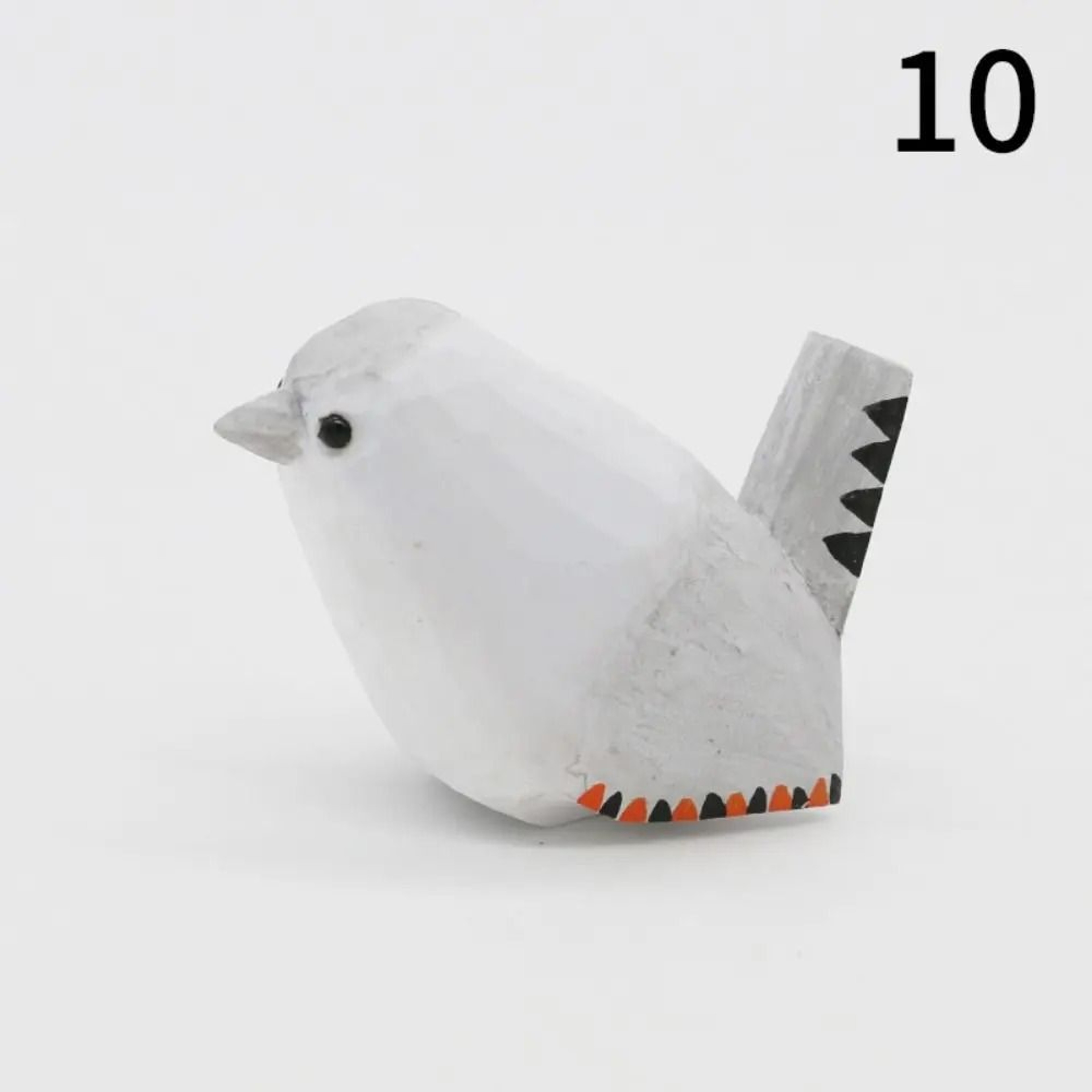 Artisan HandCarved Songbird  Painted Sustainable Wood Figurine  Executive Desktop  Home Studio Sanc 16