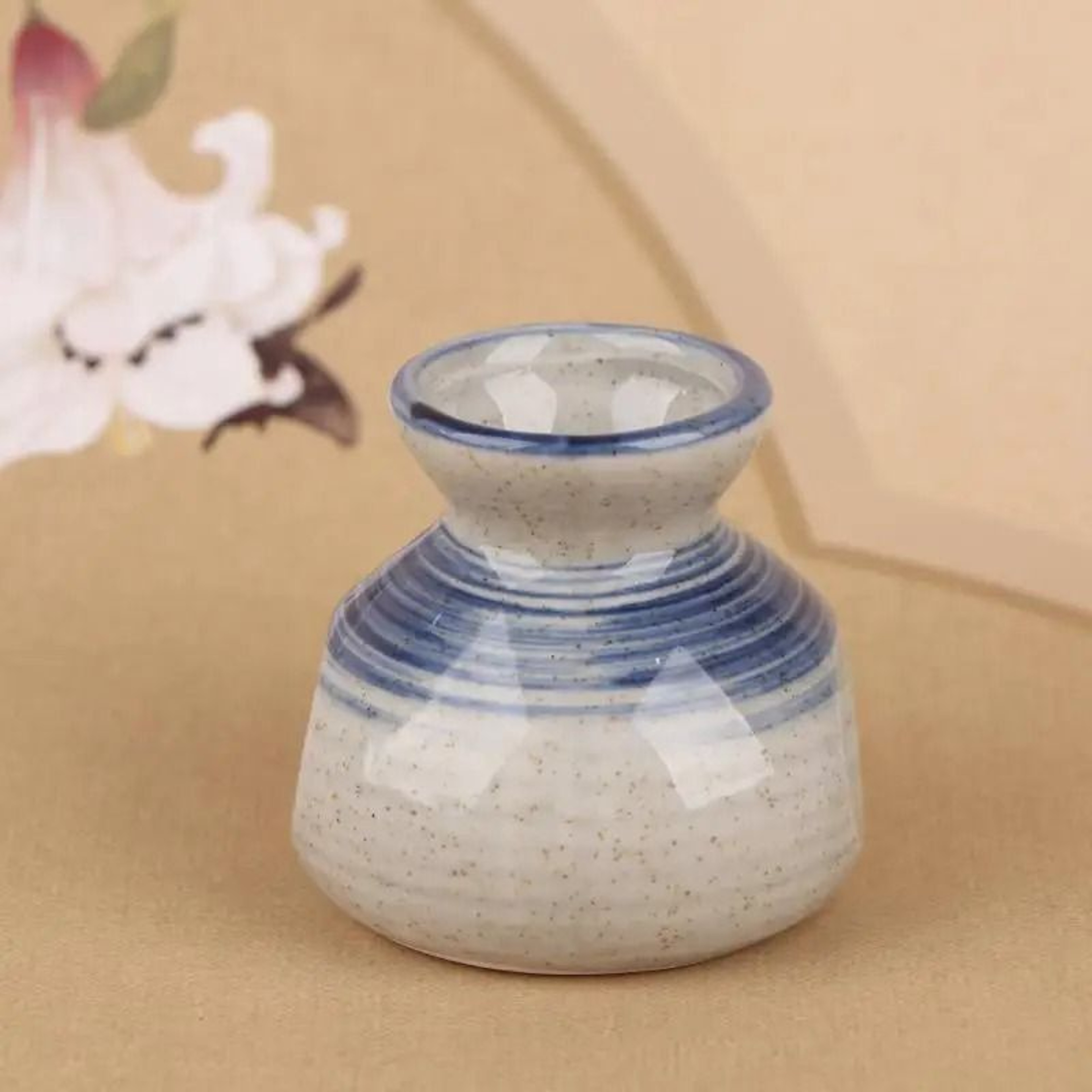 Artisan Dynasty Ceramic Miniature  Retro Storage Jar  Micro Vase  Executive Studio  Zen Sanctuary D 8