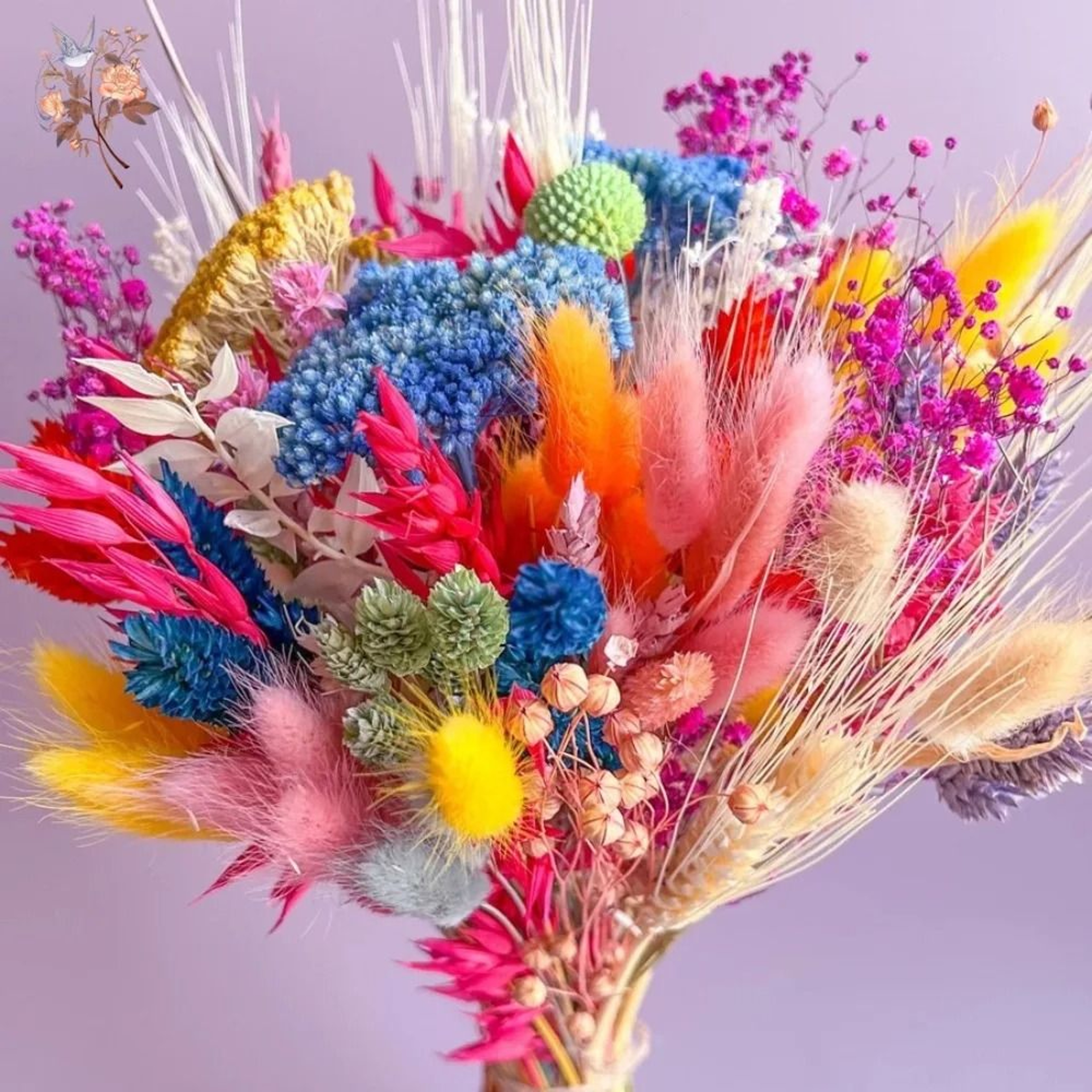 Botanical Prism Bridal Bouquet  Preserved Pampas  Babys Breath Mix  Executive Wedding  Studio Sanct 1
