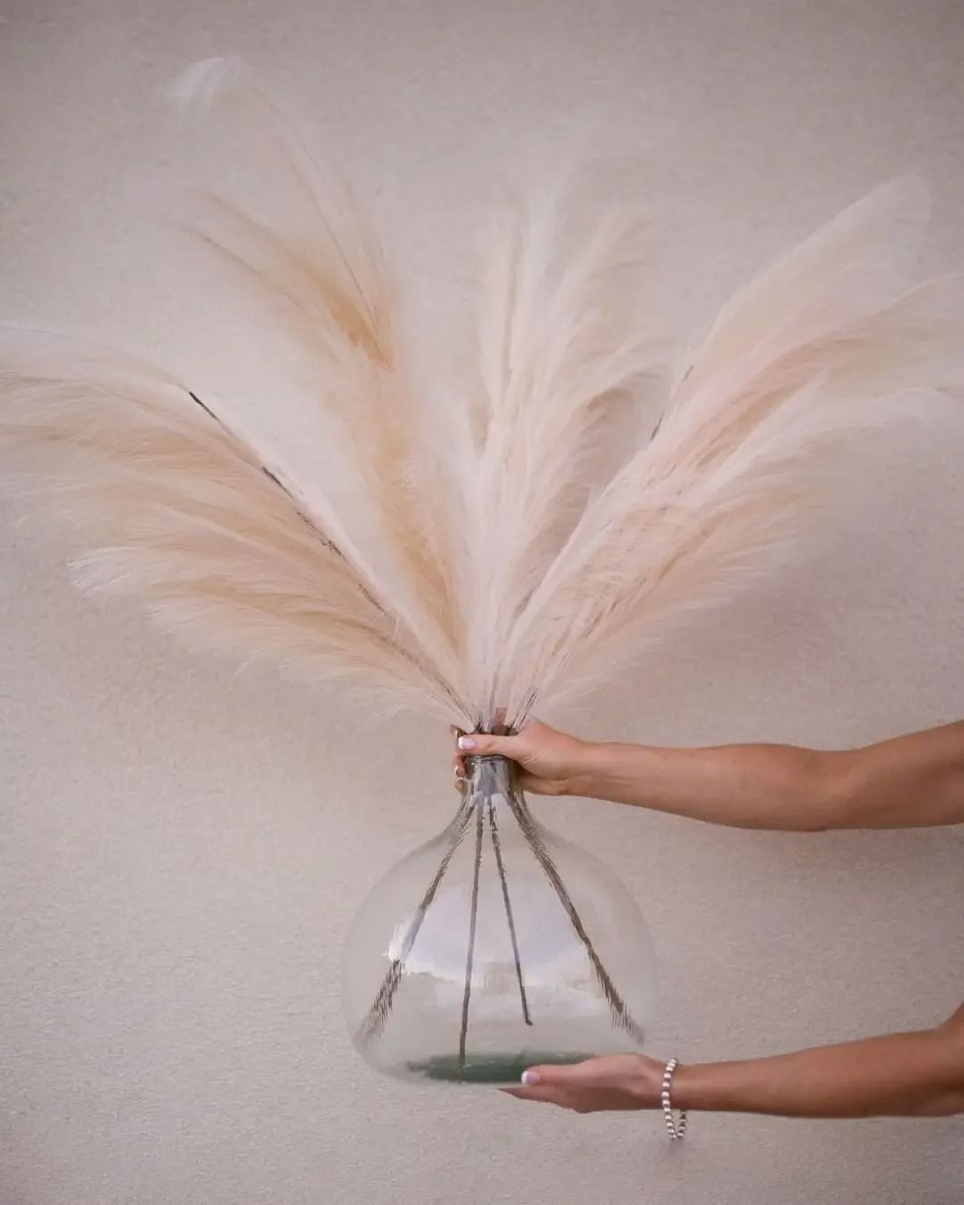 Majestic Faux Pampas Plume  120cm Tall Fluffy Artificial Stem  Executive Studio  Modern Home Sanctu 4
