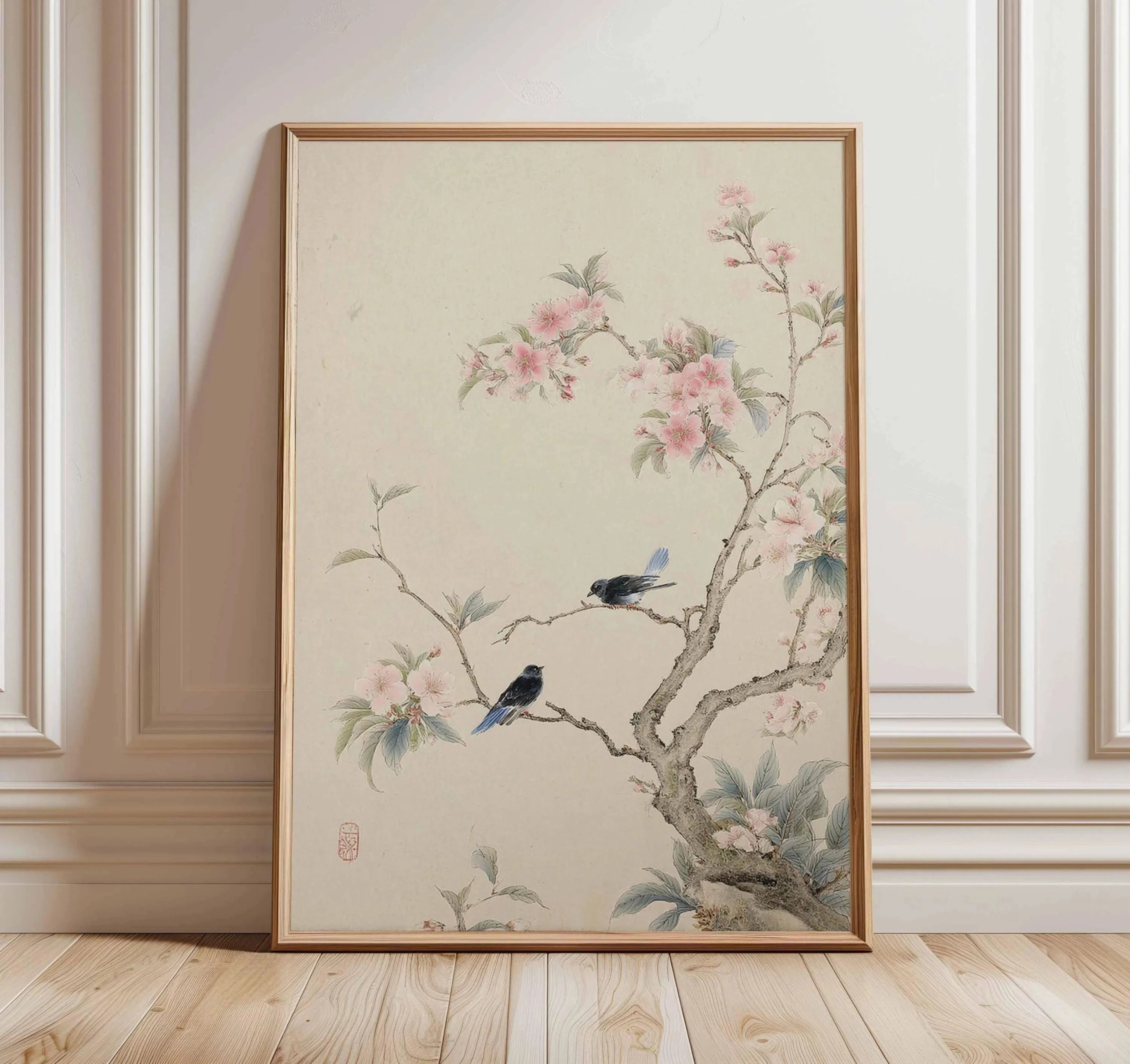 Botanical Ancient Pine  Japanese Zen Nature Canvas Art  Executive Studio  Oriental Sanctuary Decor 13
