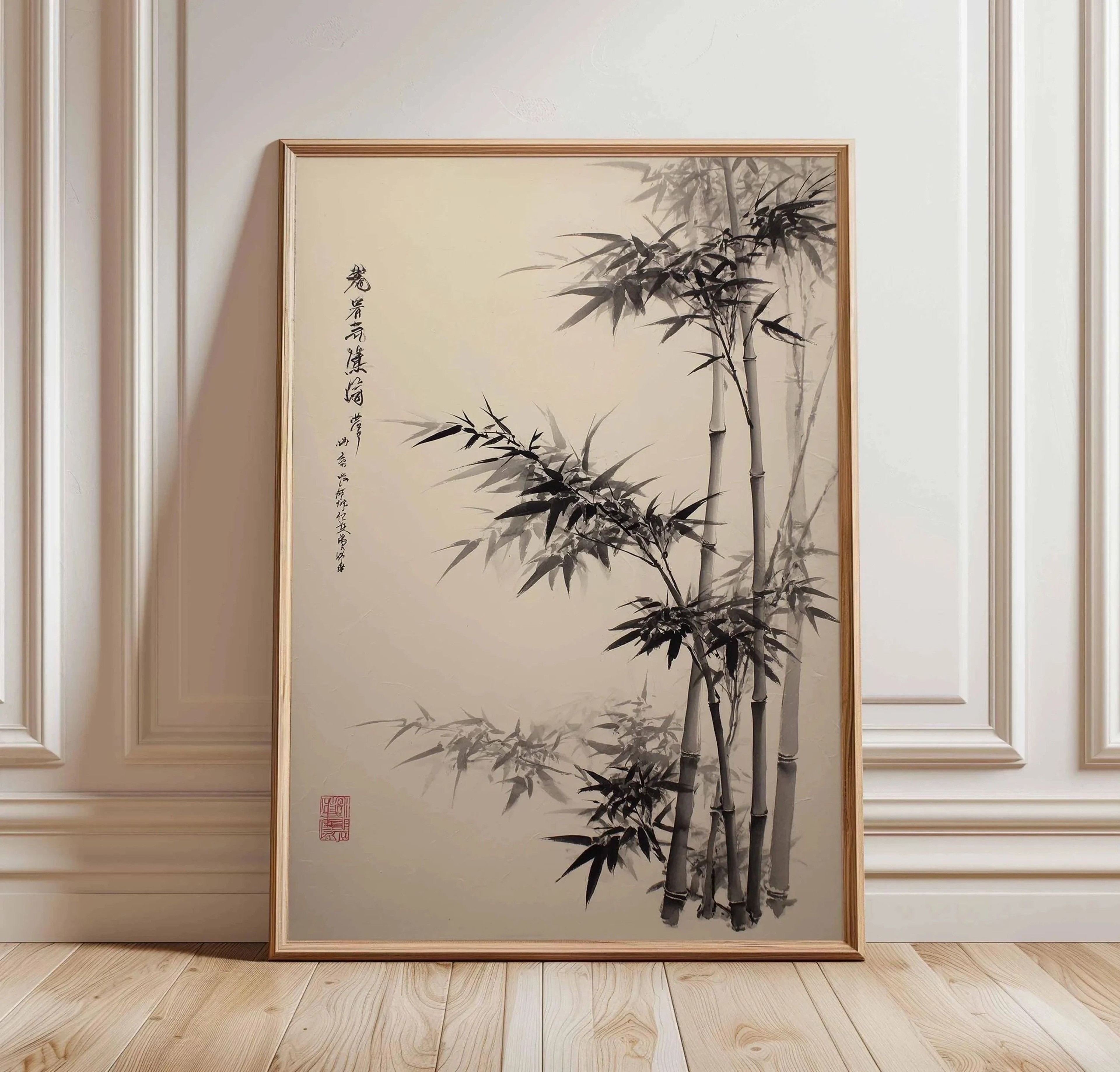 Botanical Ancient Pine  Japanese Zen Nature Canvas Art  Executive Studio  Oriental Sanctuary Decor 16
