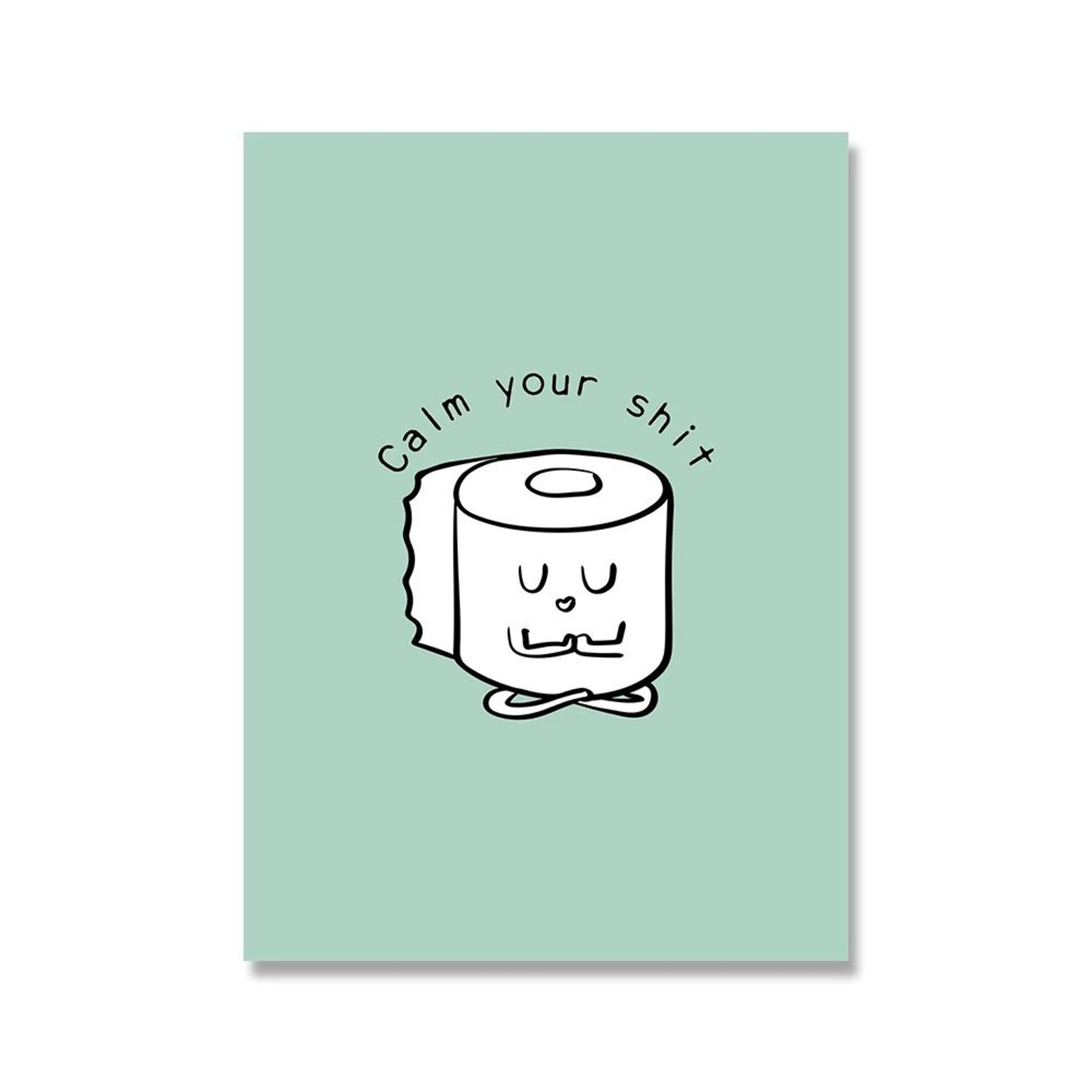 Yoga Toilet Paper Canvas  Funny Minimalist Washroom Art  Executive Suite  Nordic Sanctuary Decor 6