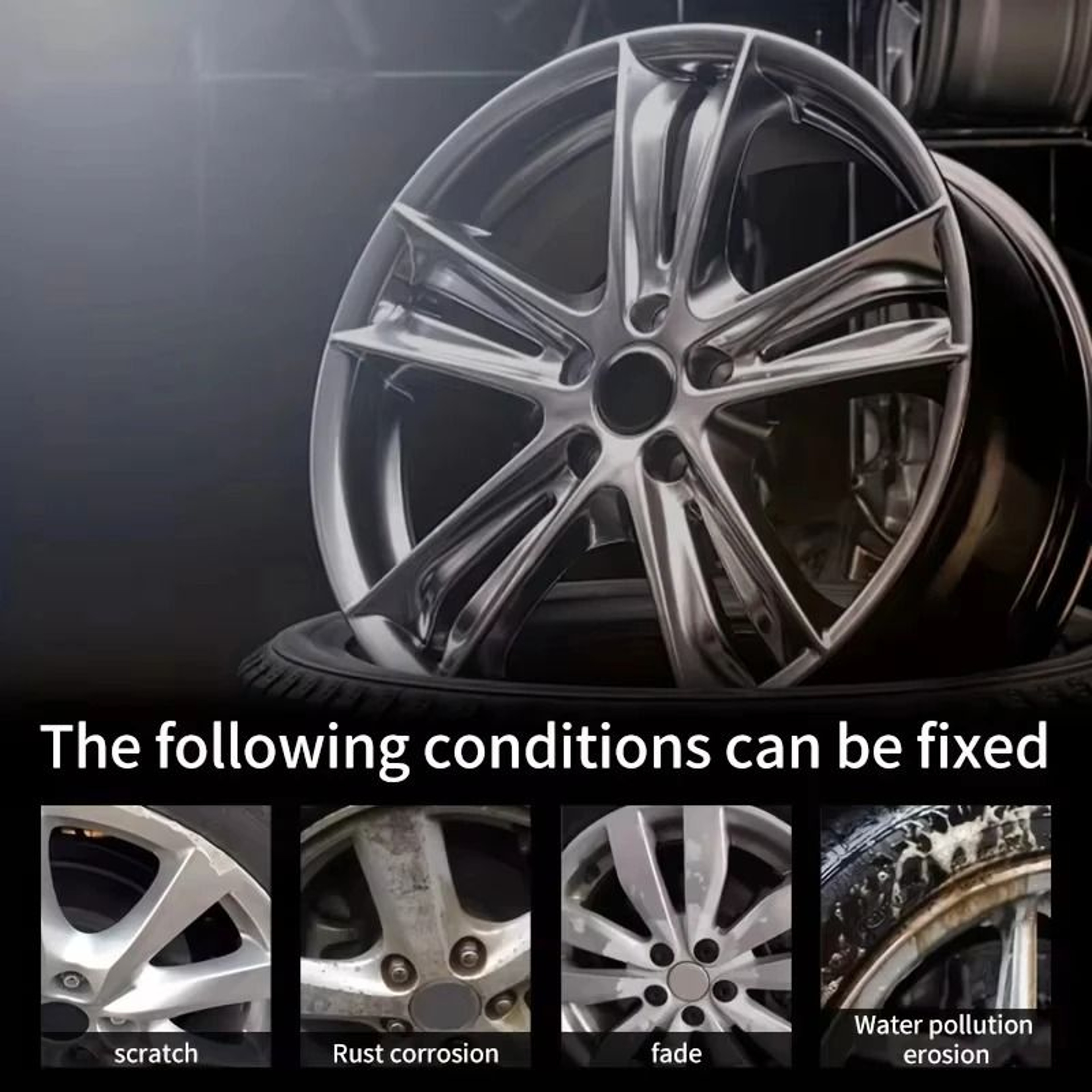 Alloy Wheel Rim Scratch Repair  Reconditioning Paste 2