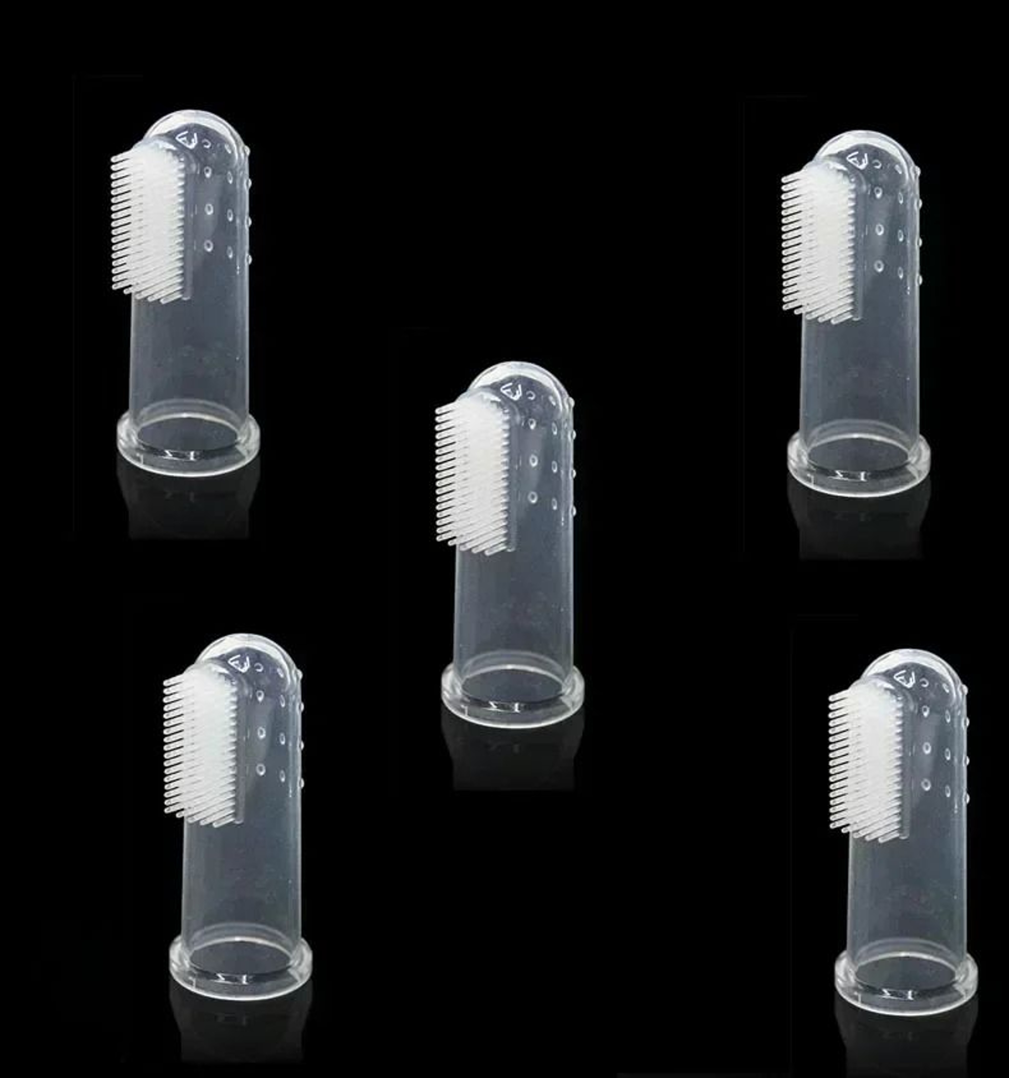 Super Soft Silicone Pet Finger Toothbrush Set 5Pack 6