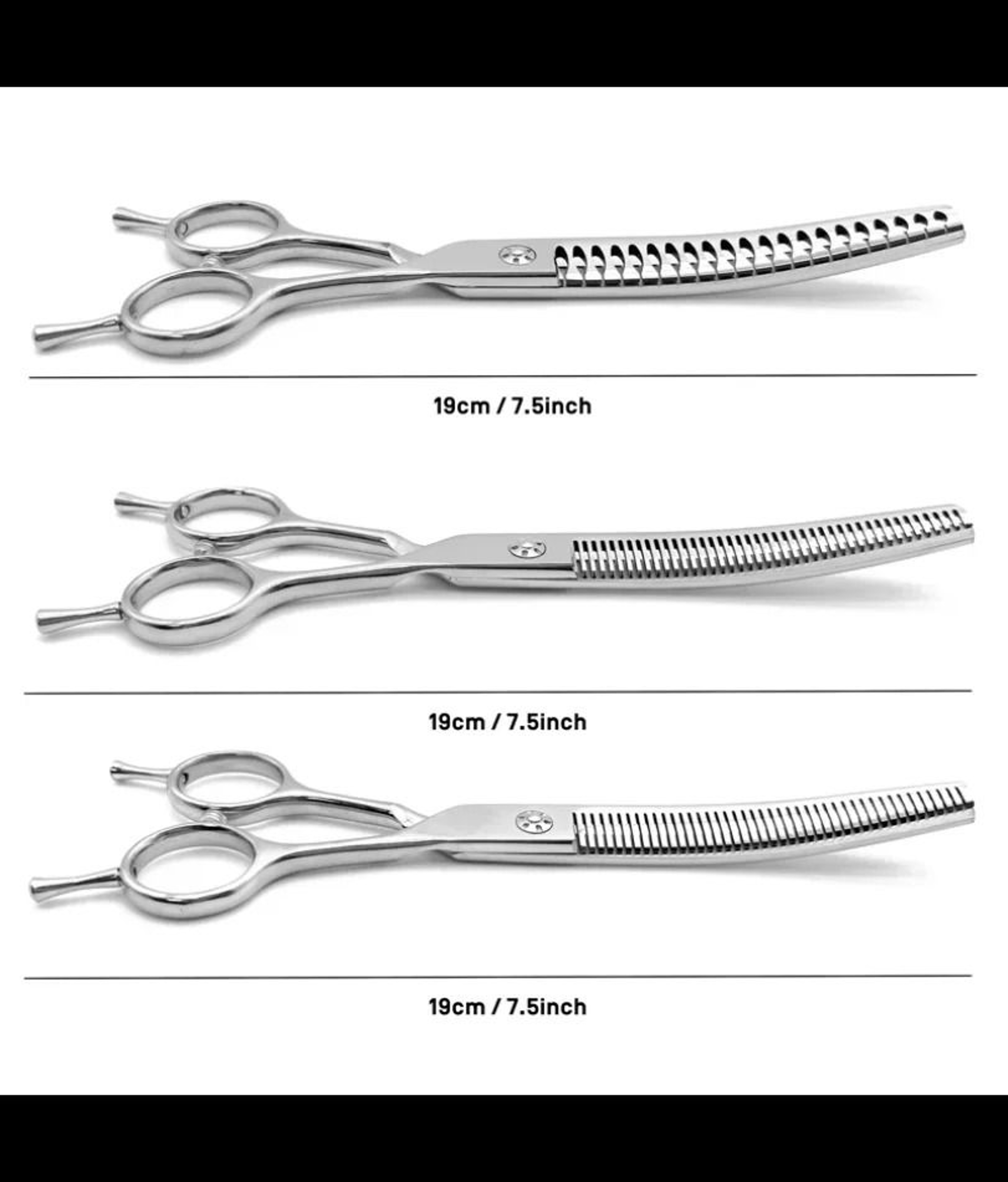7Inch Professional Curved Chunking Shears 1