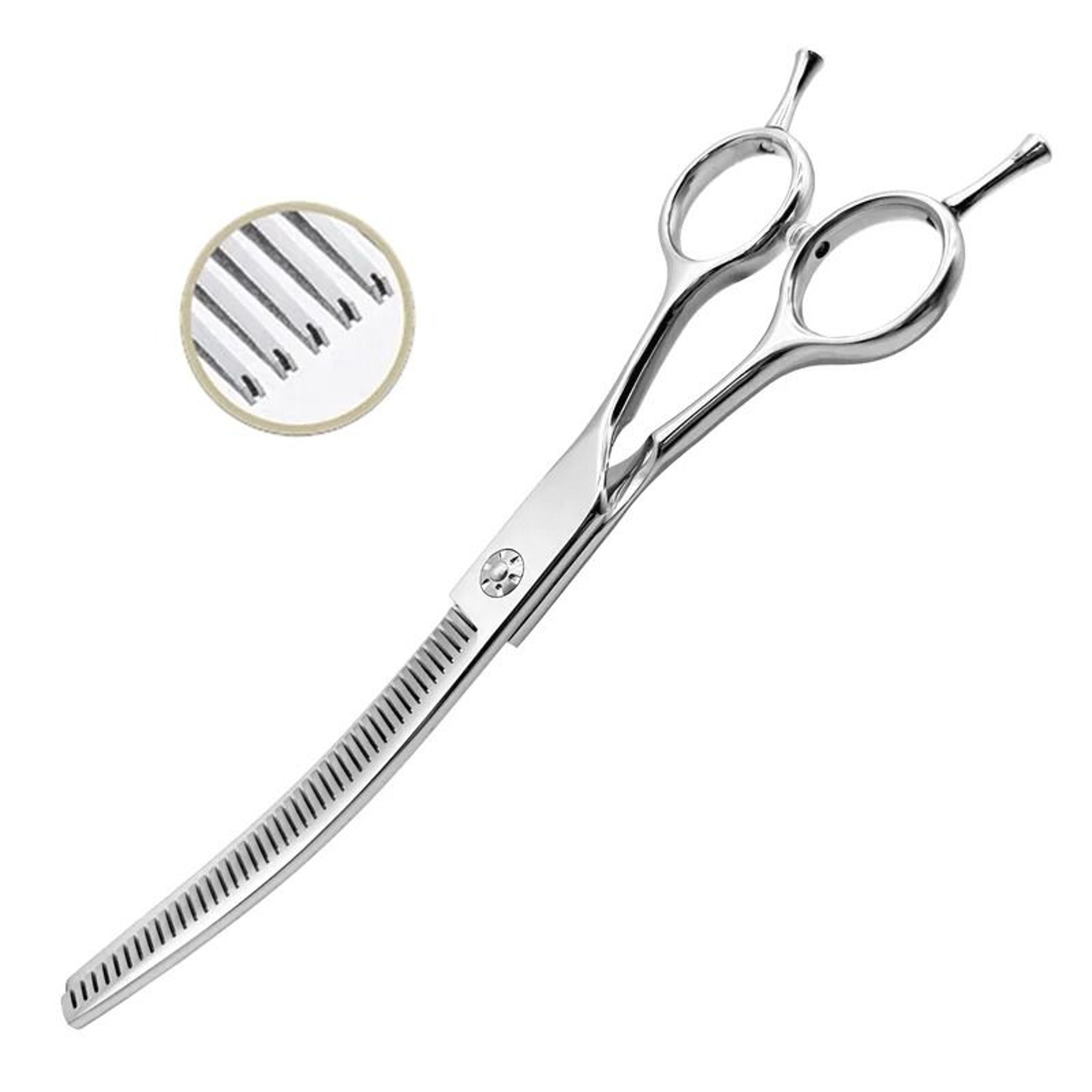 7Inch Professional Curved Chunking Shears 7