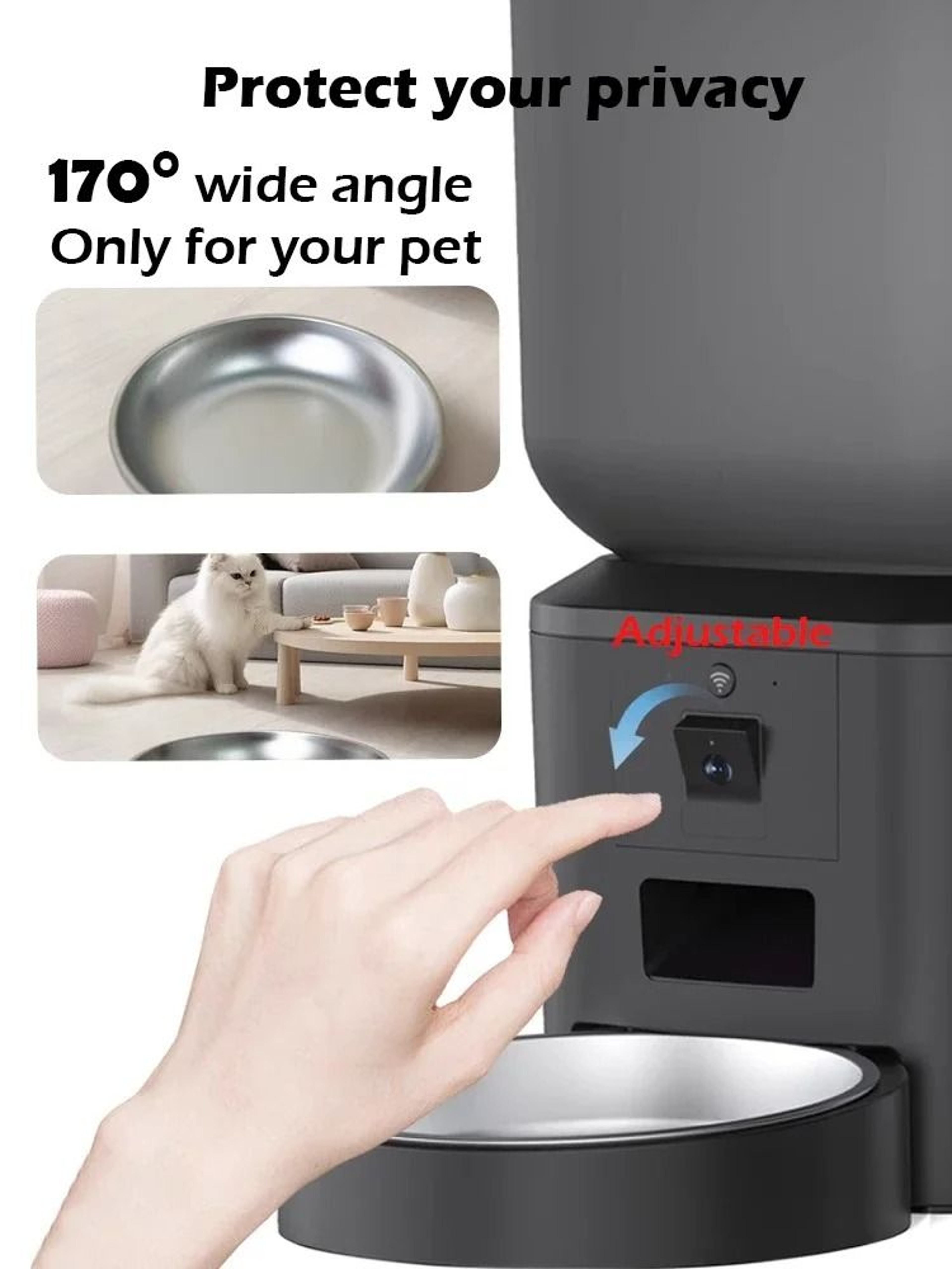 Furpipi 8L Smart Vision Automatic Pet Feeder 4