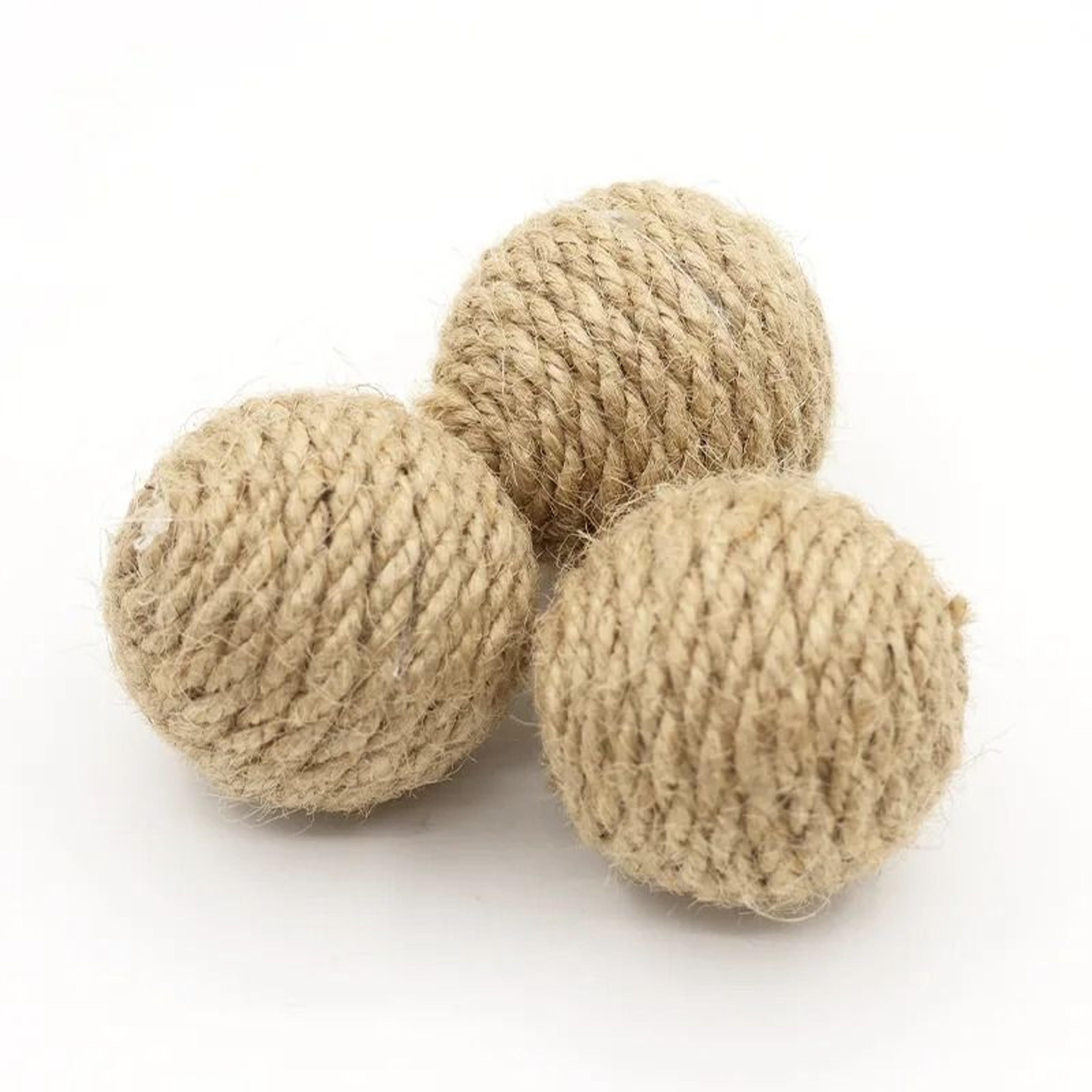 Natural Sisal Scratch  Roll Bell Balls 7