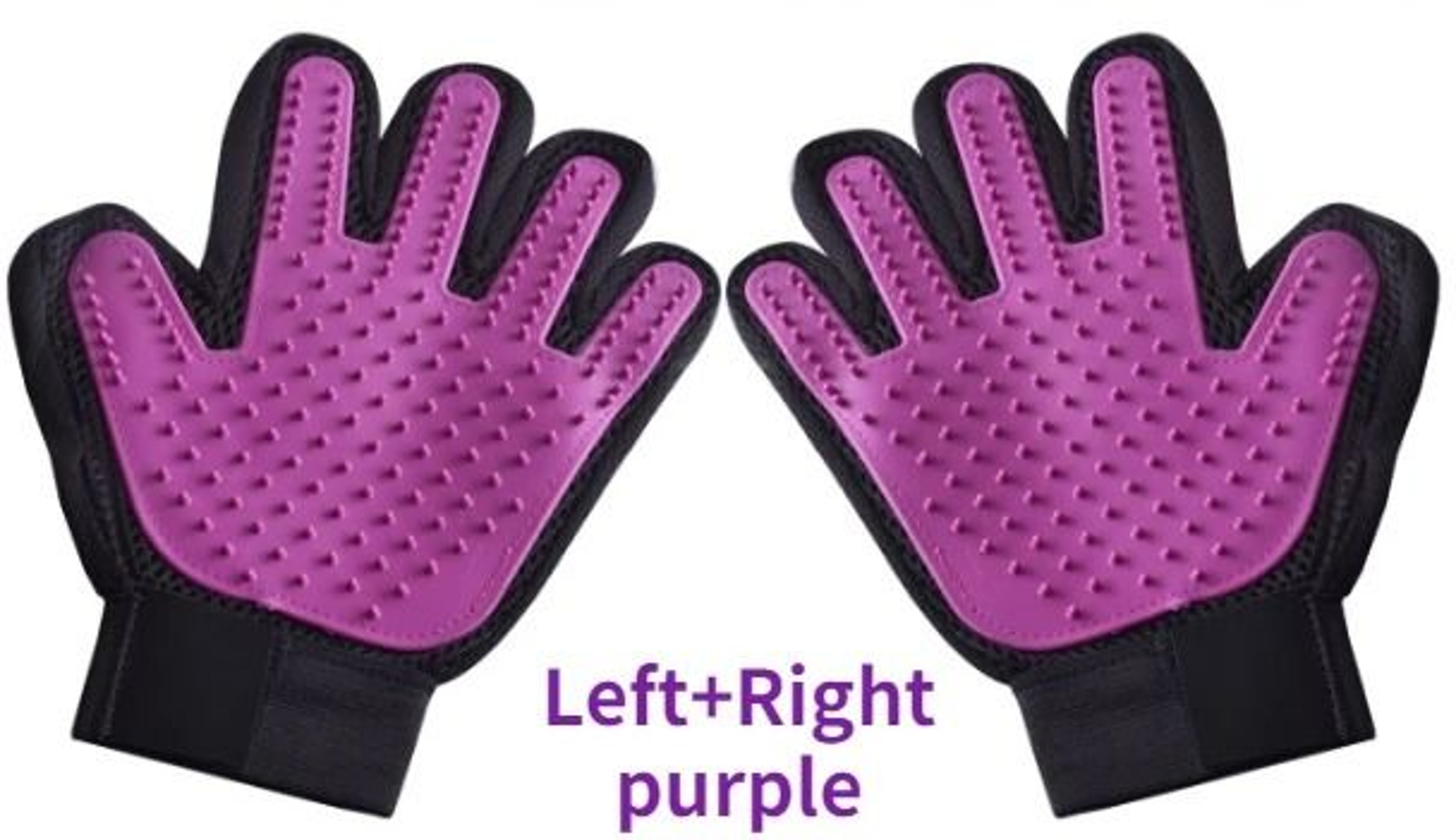 Silicone FiveFinger Pet DeShedding Grooming Glove 23