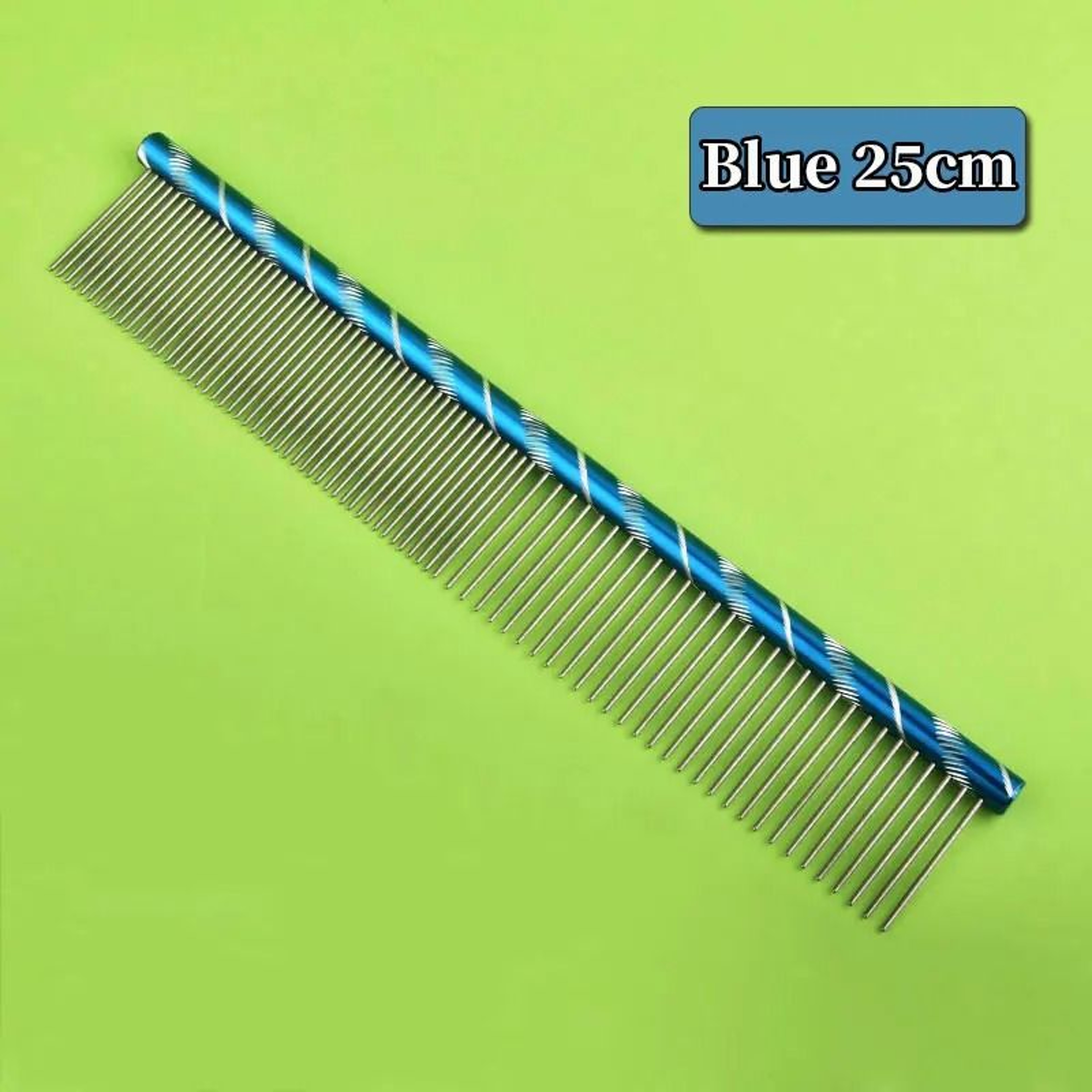 Stainless Steel Lightweight Flat Grooming Comb 9
