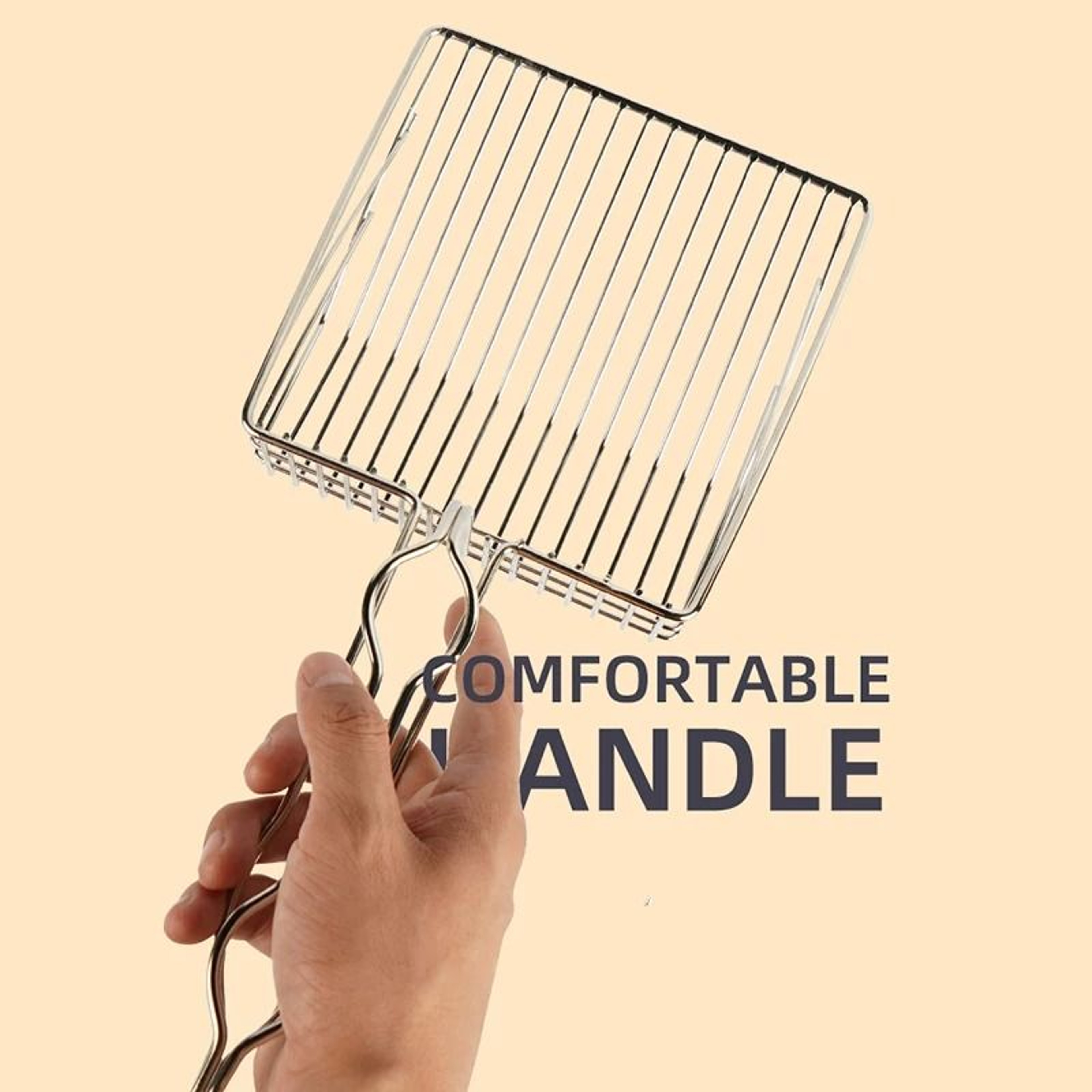 Stainless Steel HeavyDuty Cat Litter Shovel 1