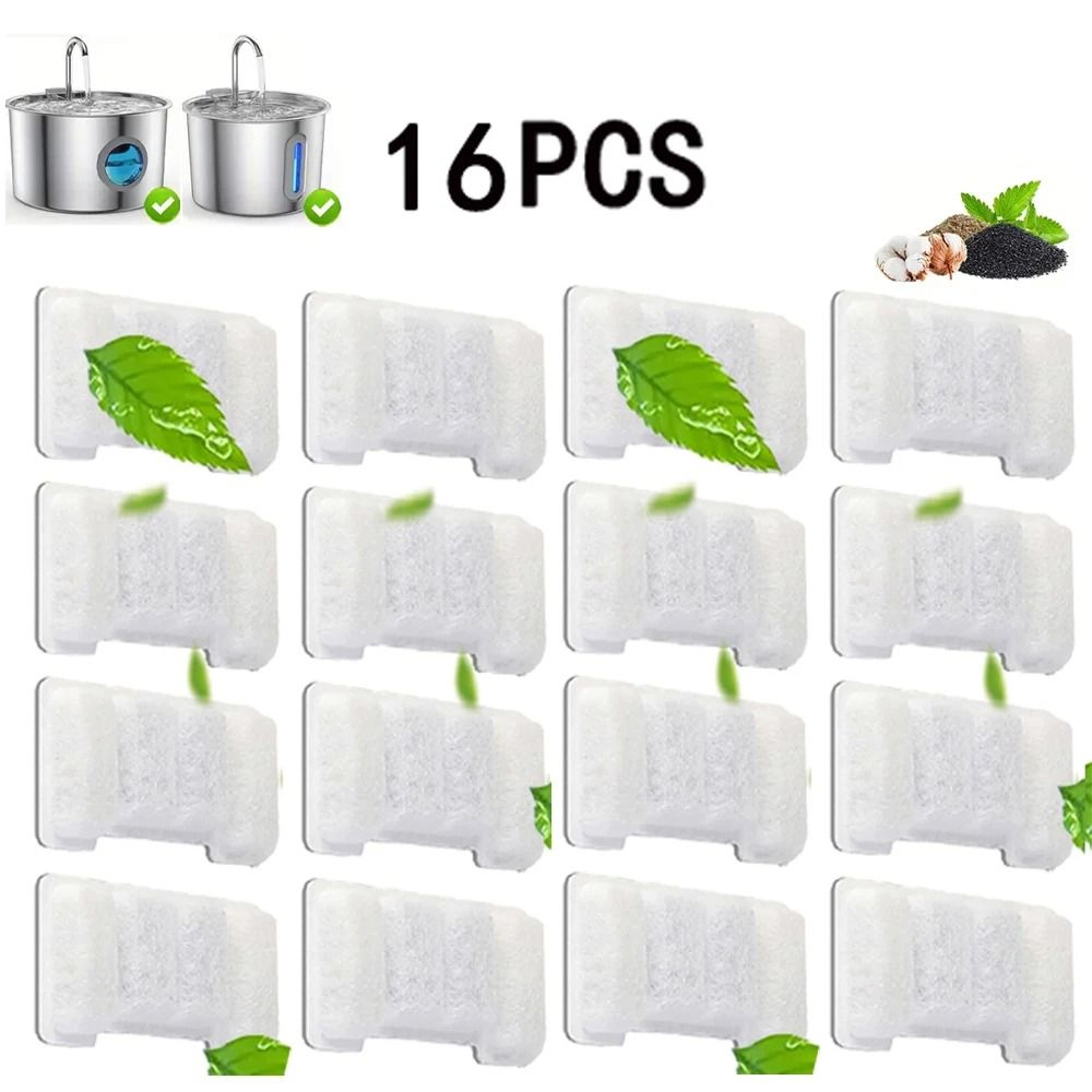 Replacement Activated Carbon Filter For Pet Water Fountain 7