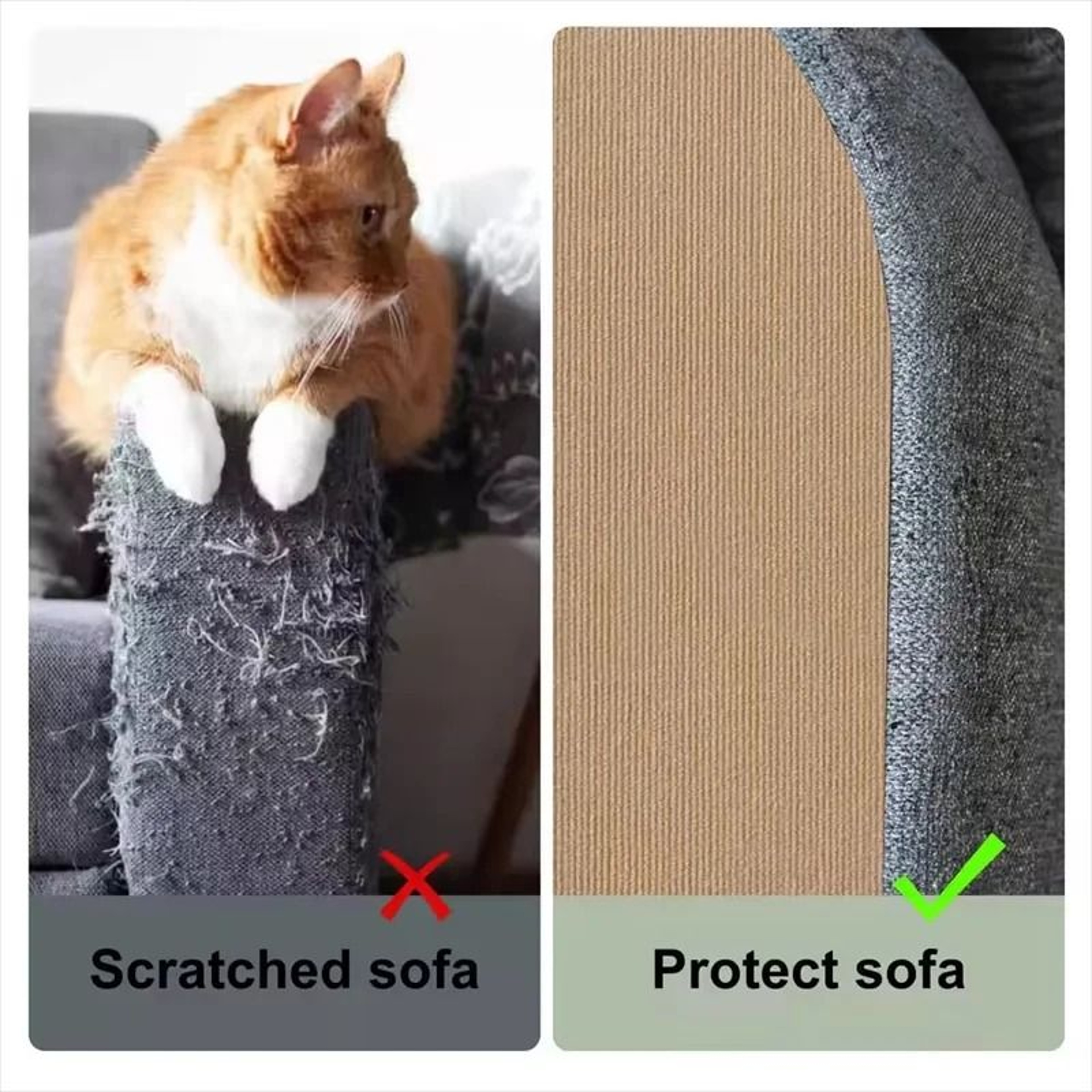 Wall SelfAdhesive AntiCat Scratch Protection Sheet Trimmable Carpet Board For Sofas And Furniture 2