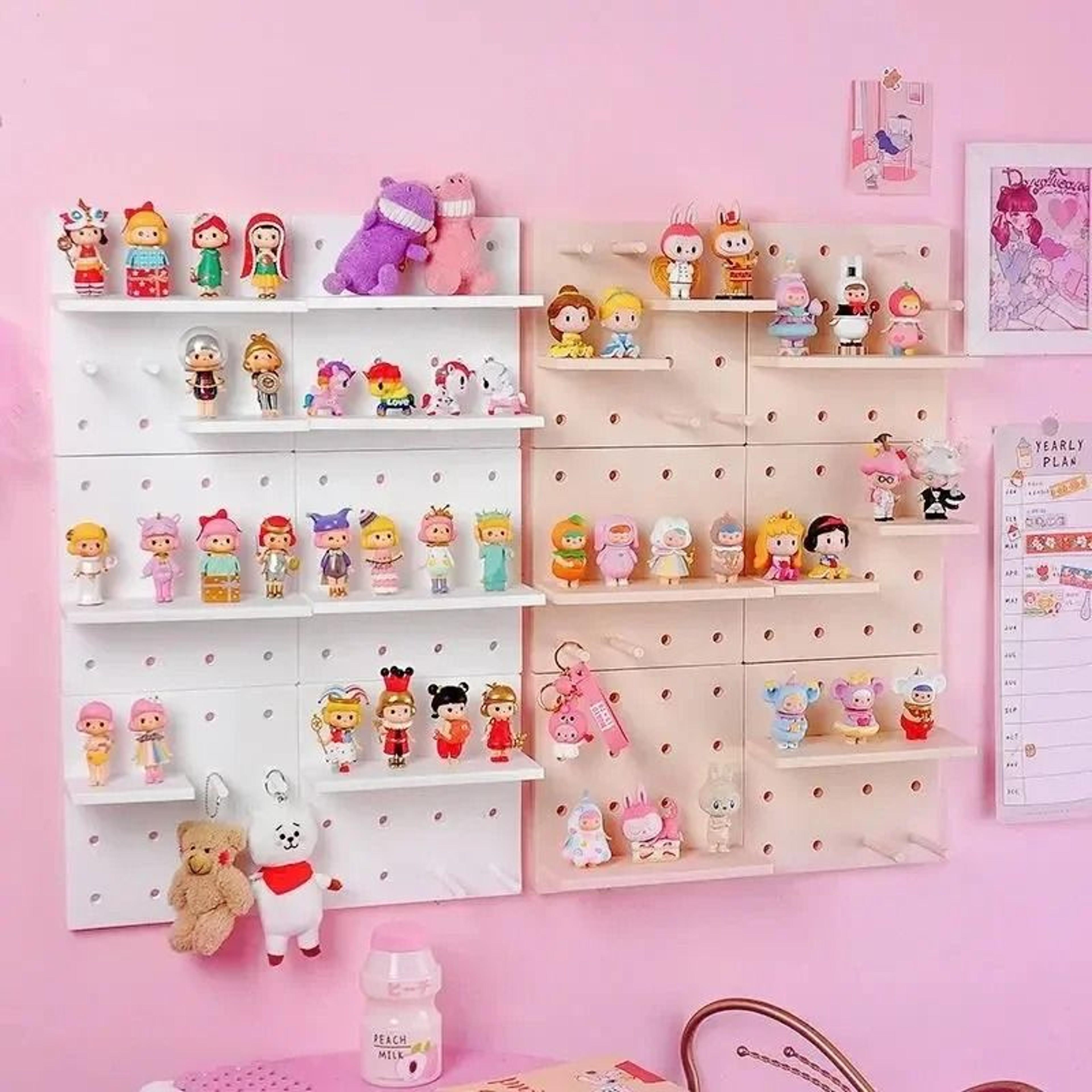 Modular Wall Pegboard Organizer Kit  Premium DamageFree Hanging Storage Rack 3