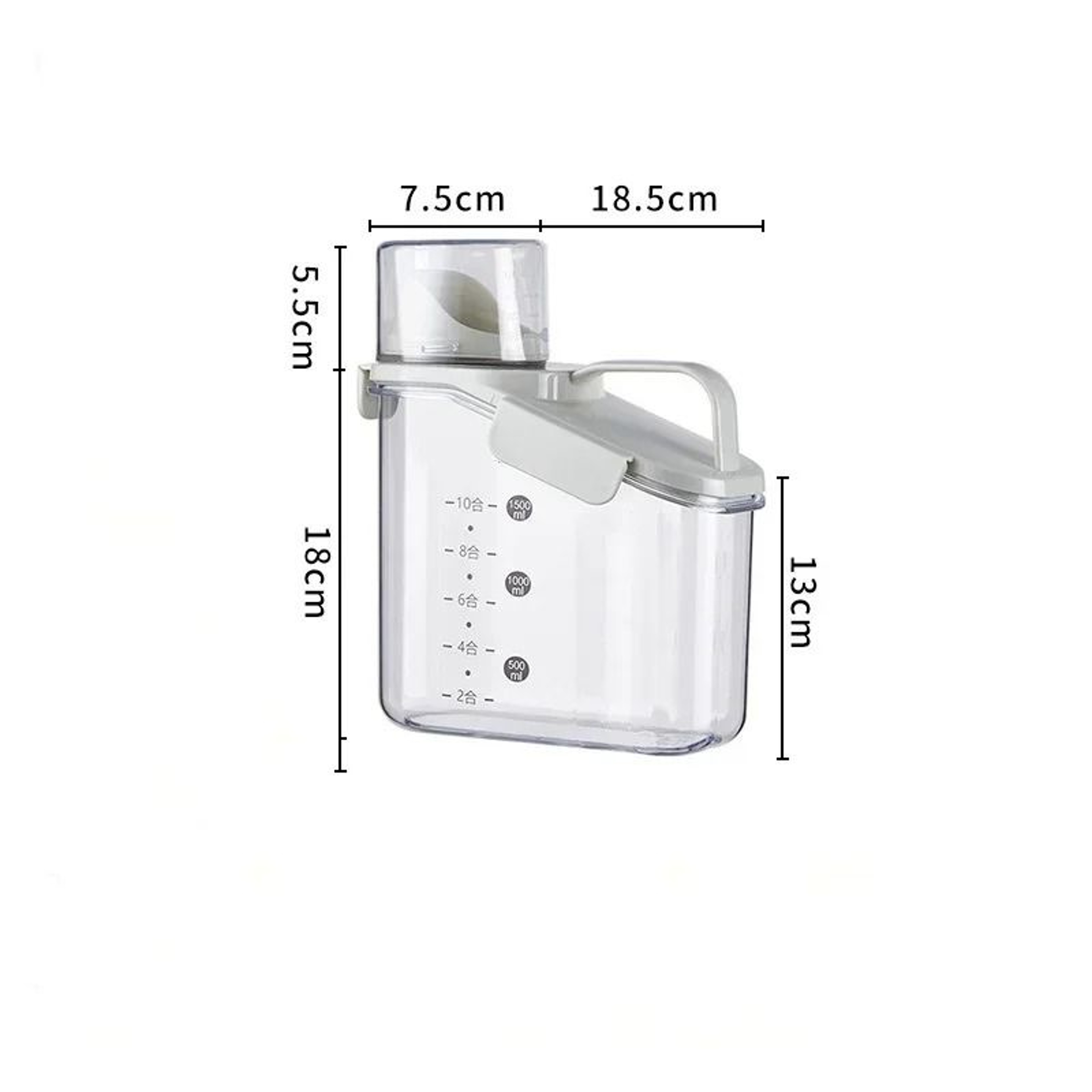 1500ML Grain Storage Tank  Airtight Cereal Storage Dispenser Box With Measuring Cup 5