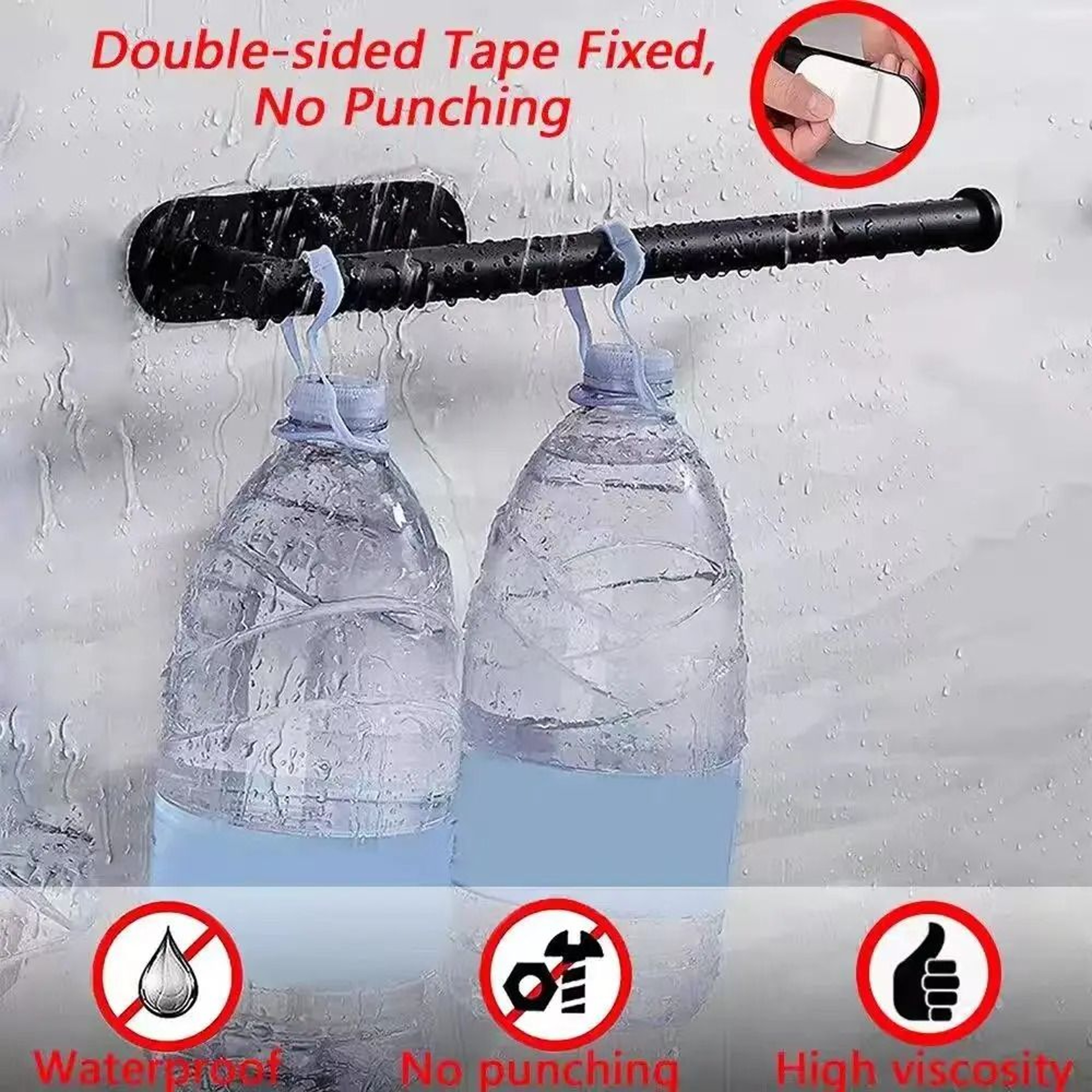 Adhesive Kitchen Paper Towel Holder  UnderCabinet Wall Mount Toilet Roll Tissue Hanger 4