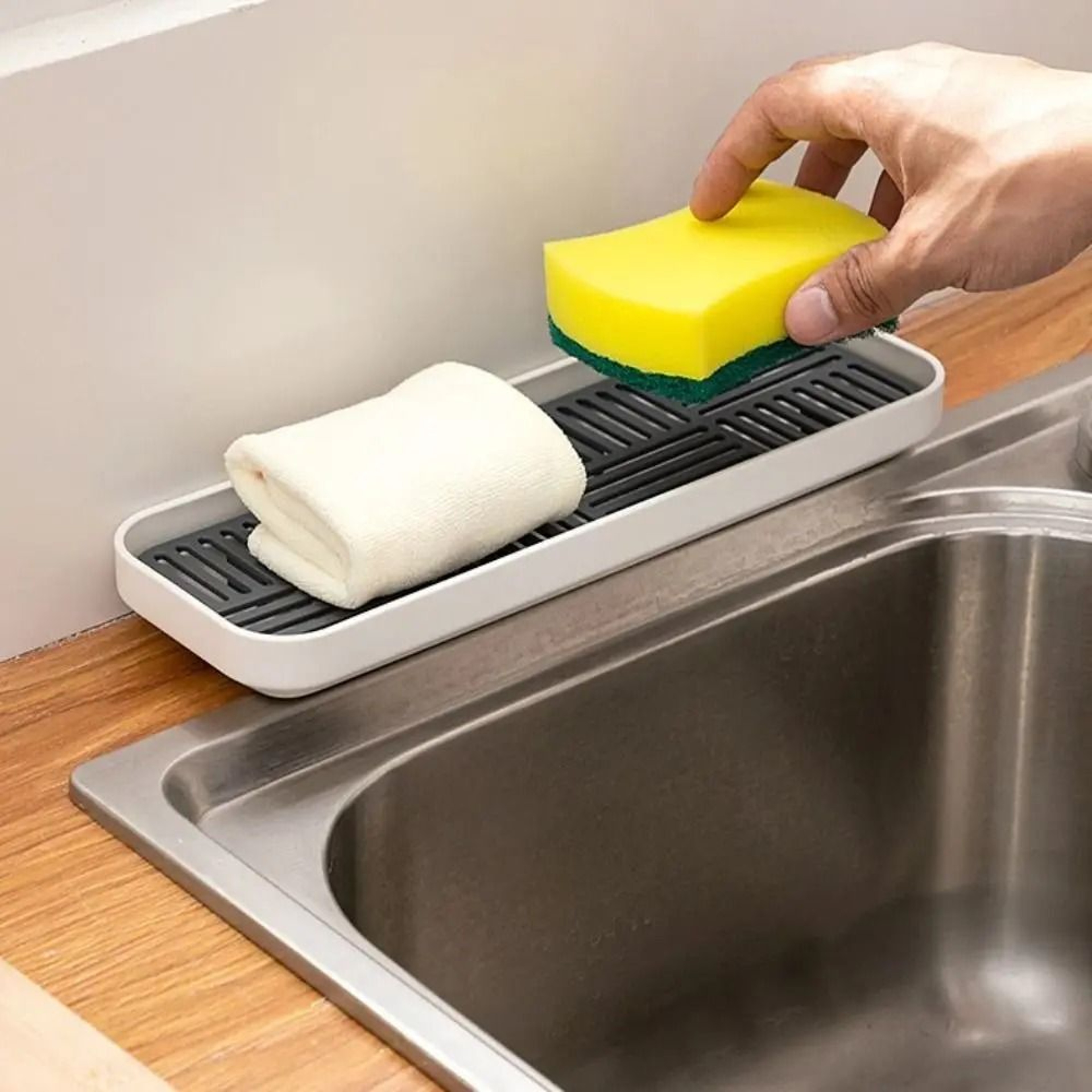DoubleLayer Detachable Tableware Drain Tray And Dish Drainer Storage Board 2