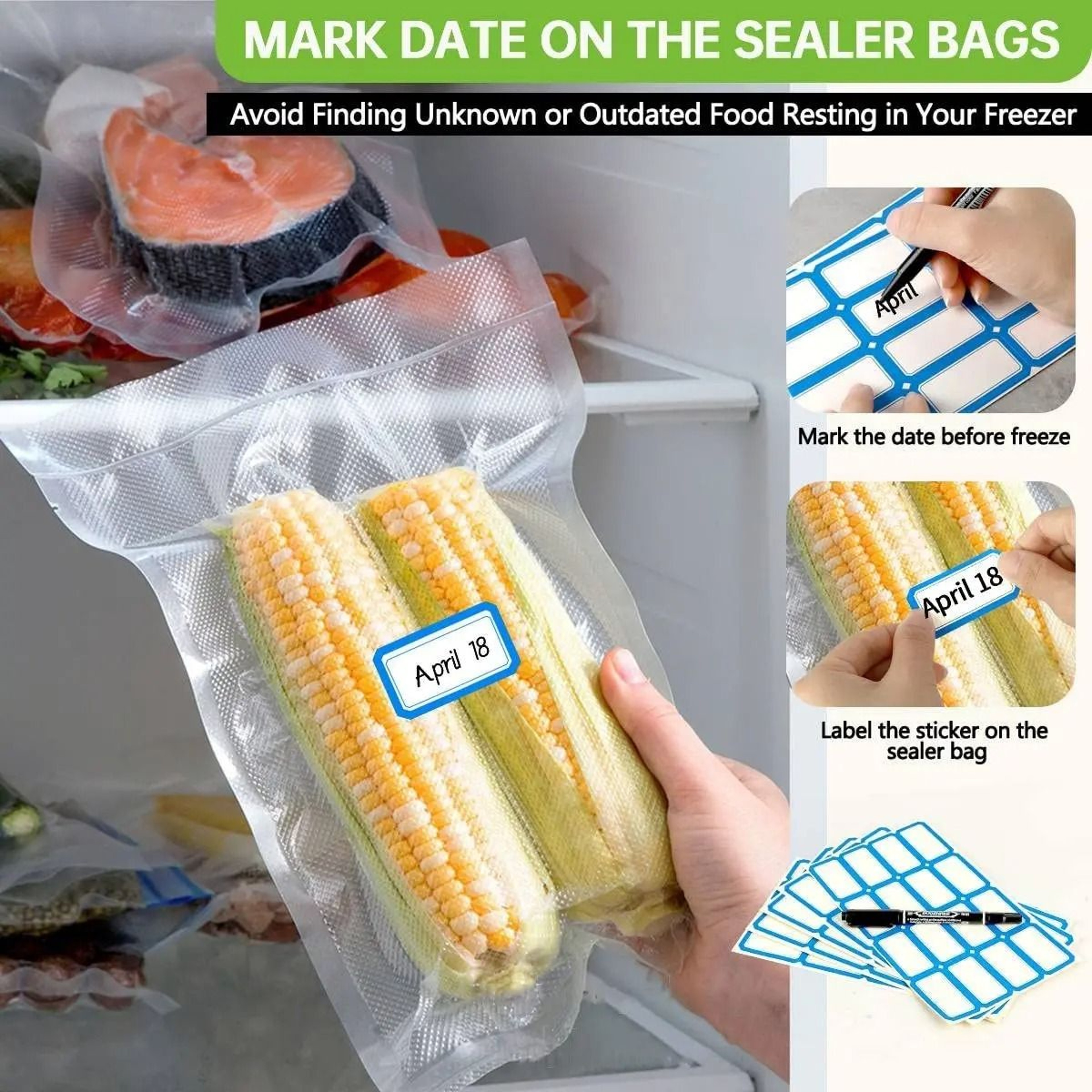CommercialGrade Food Vacuum Sealer Rolls 500cm 3