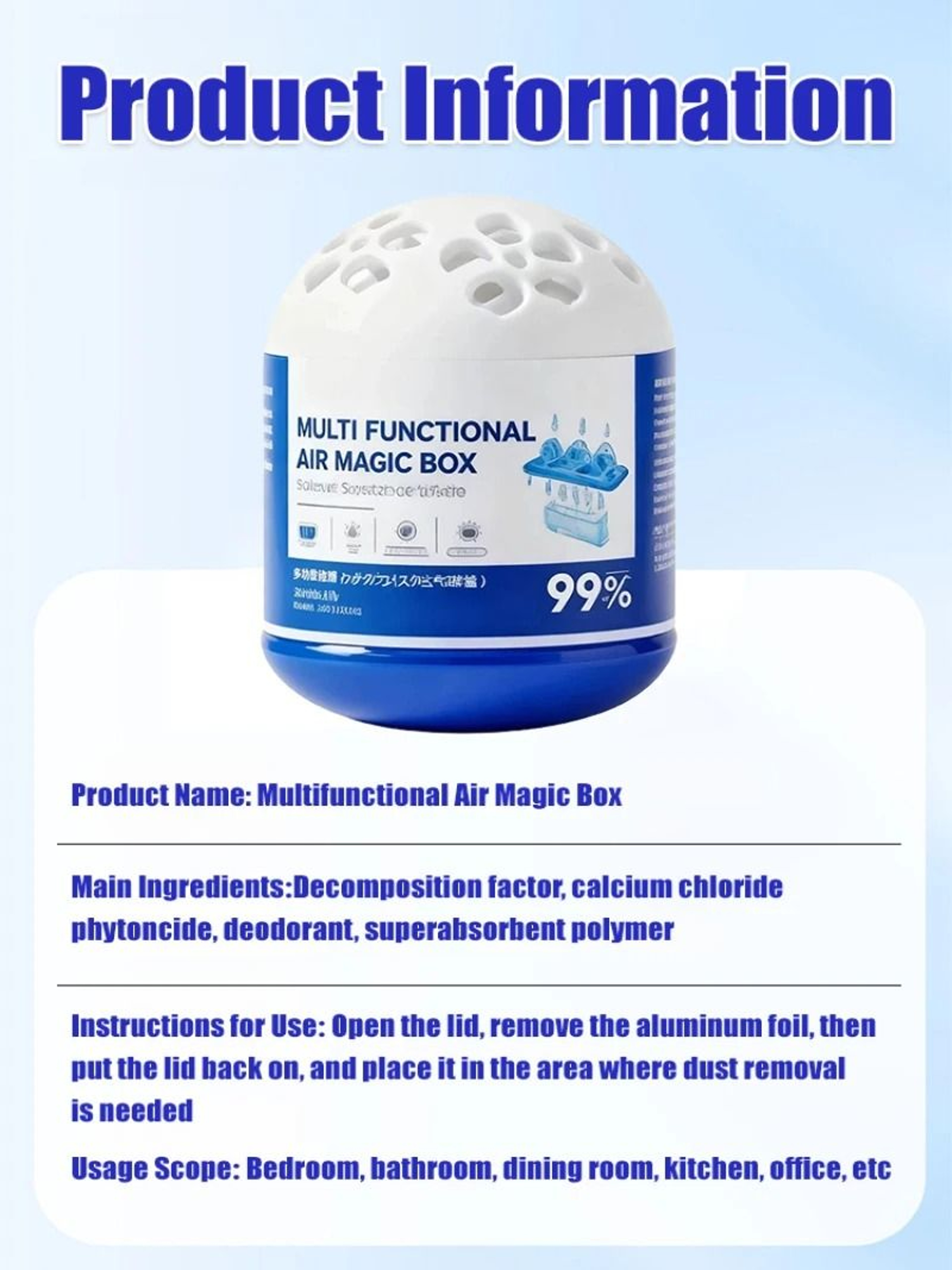 Automatic Electrostatic Dusting  Air Purification Box 120ml 5