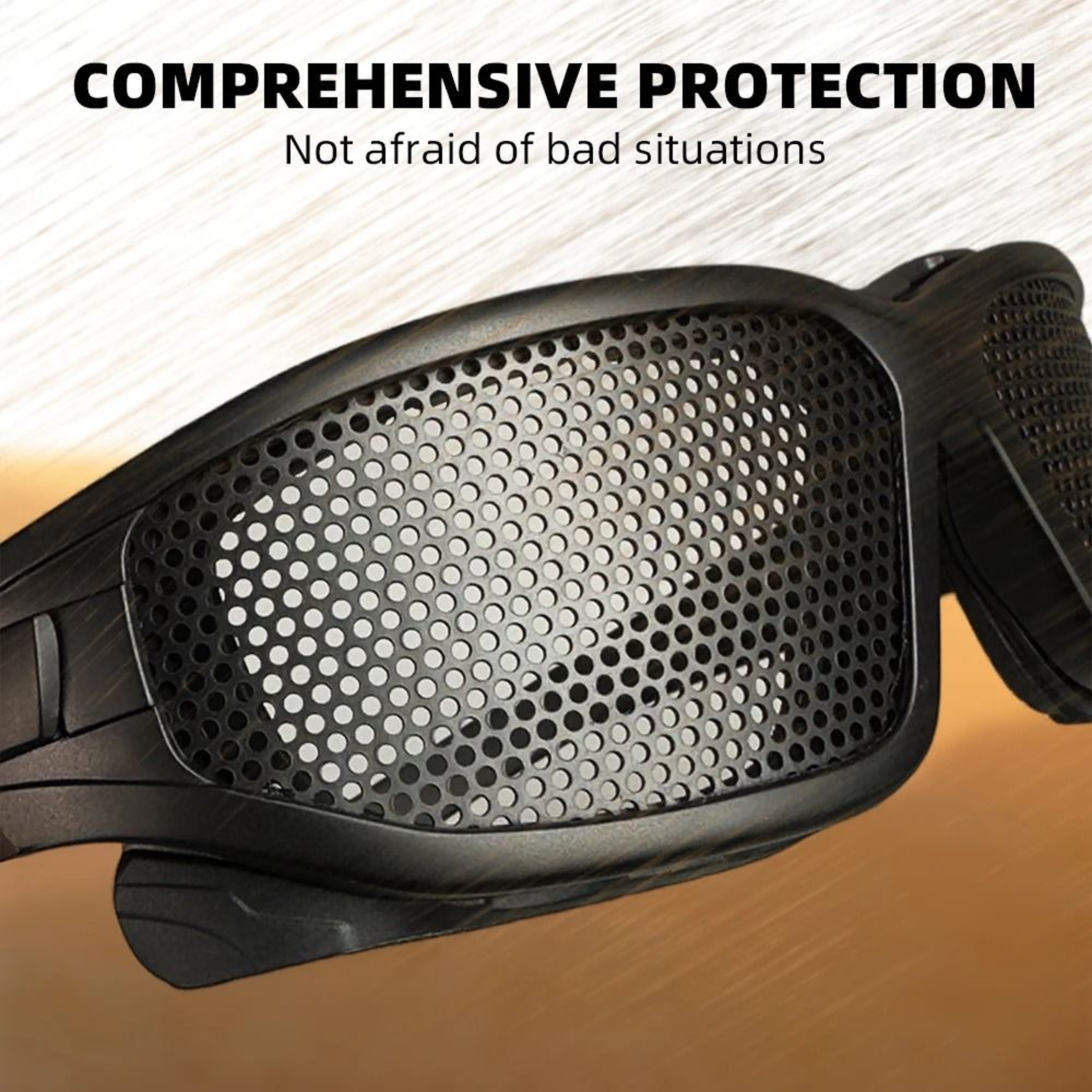 Tactical Military Steel Mesh Protective Goggles 3