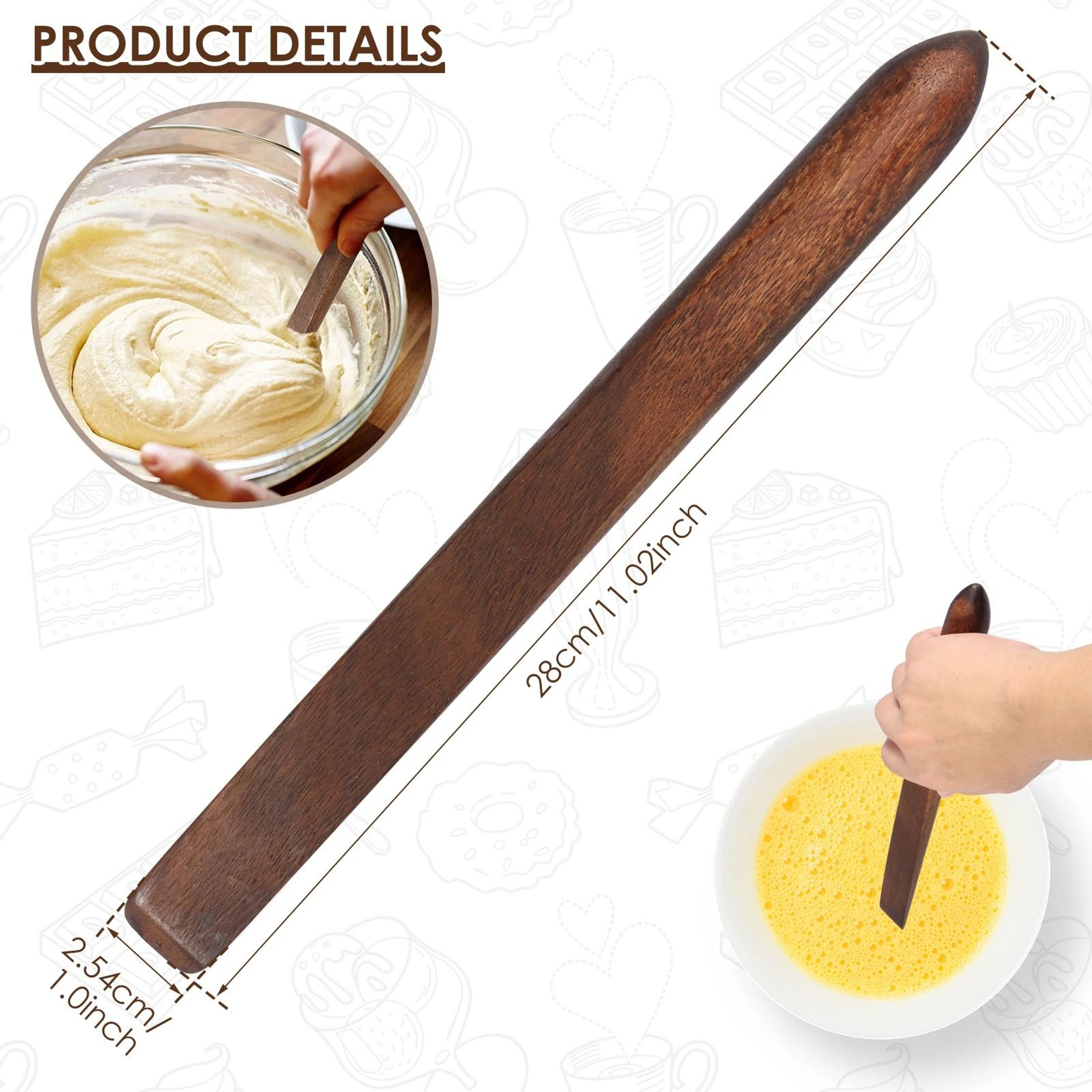11Inch Acacia Wood Sourdough Mixing Stir Stick 4