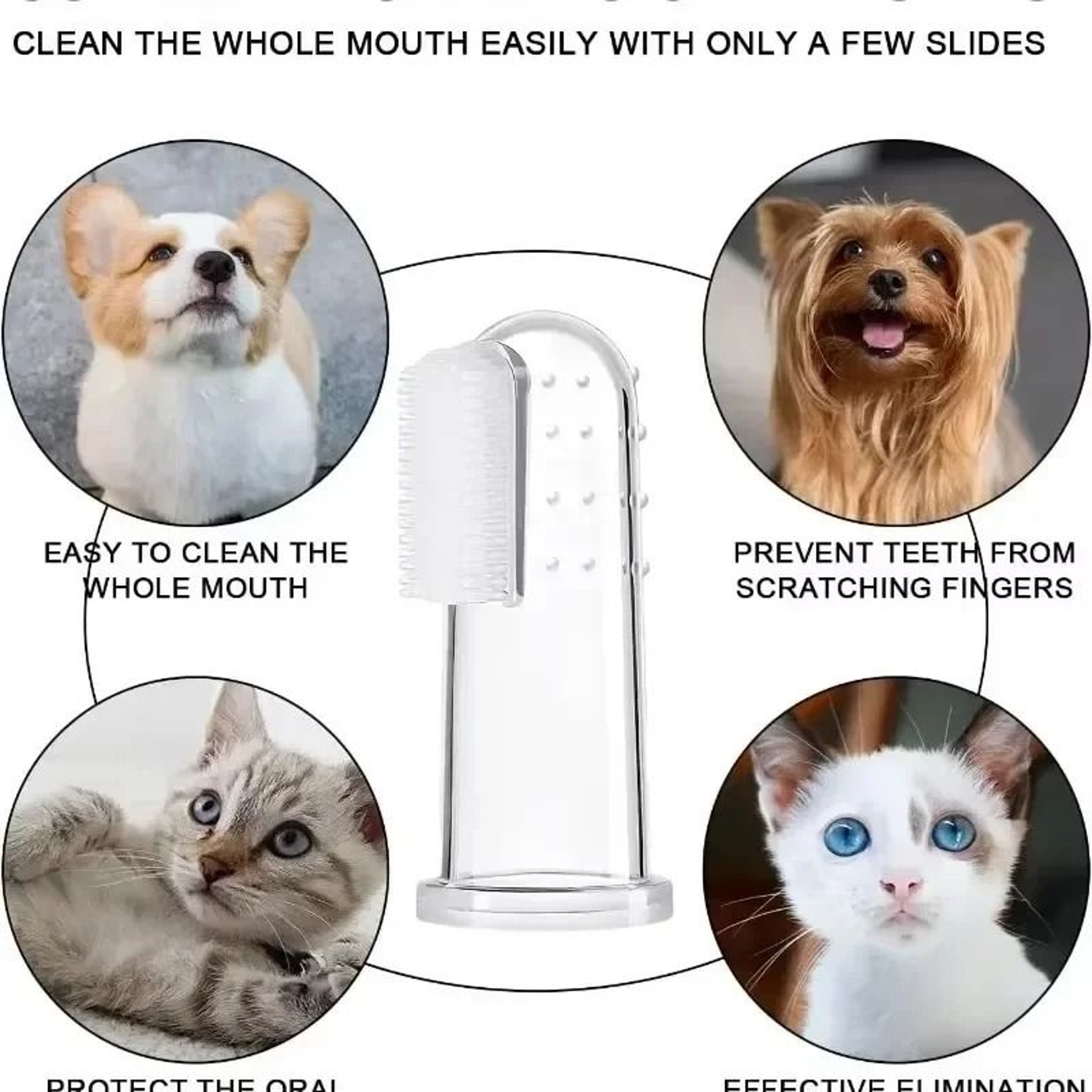 Super Soft Pet Finger Toothbrush Fleet 5
