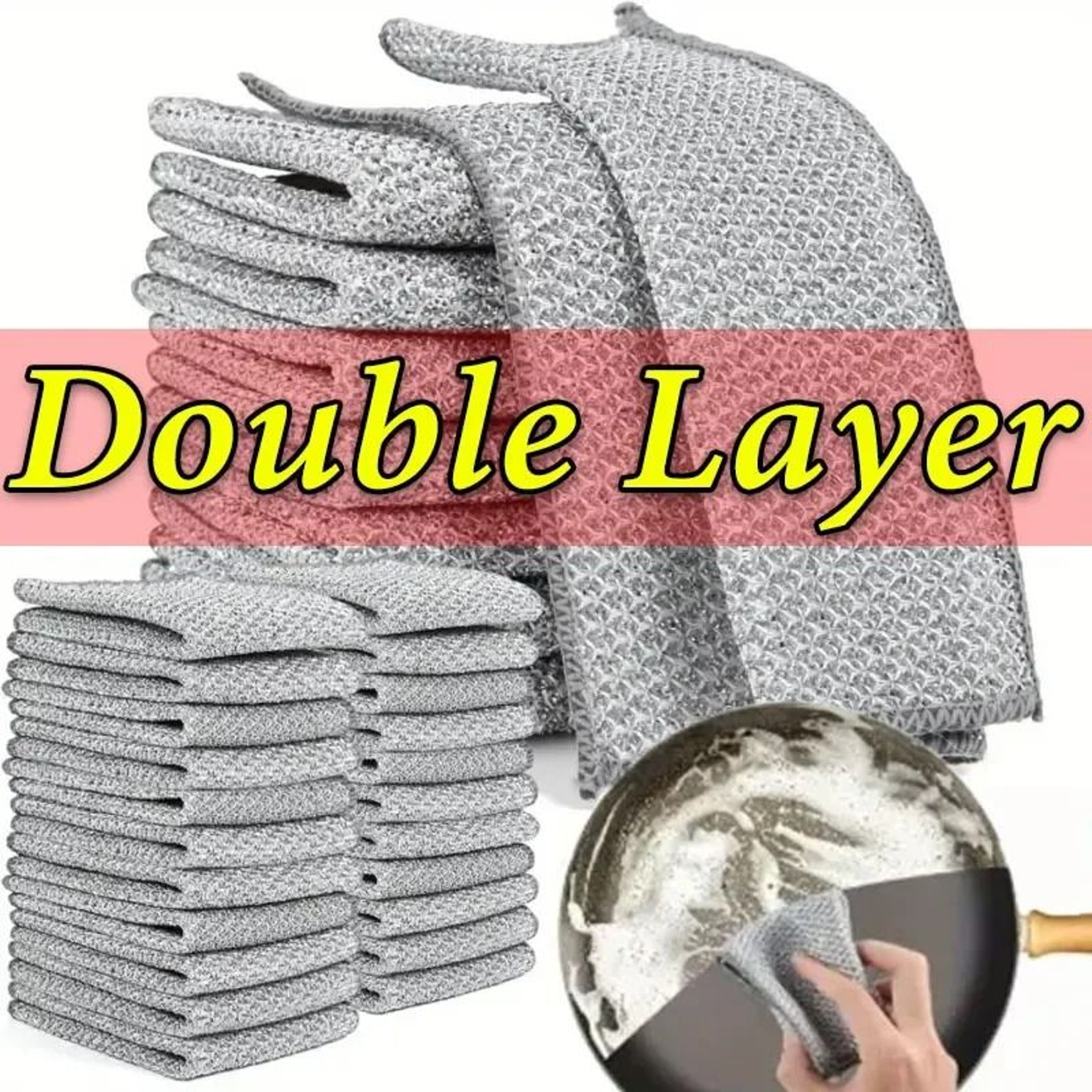 HeavyDuty Steel Wire Mesh Kitchen Dishcloths 7