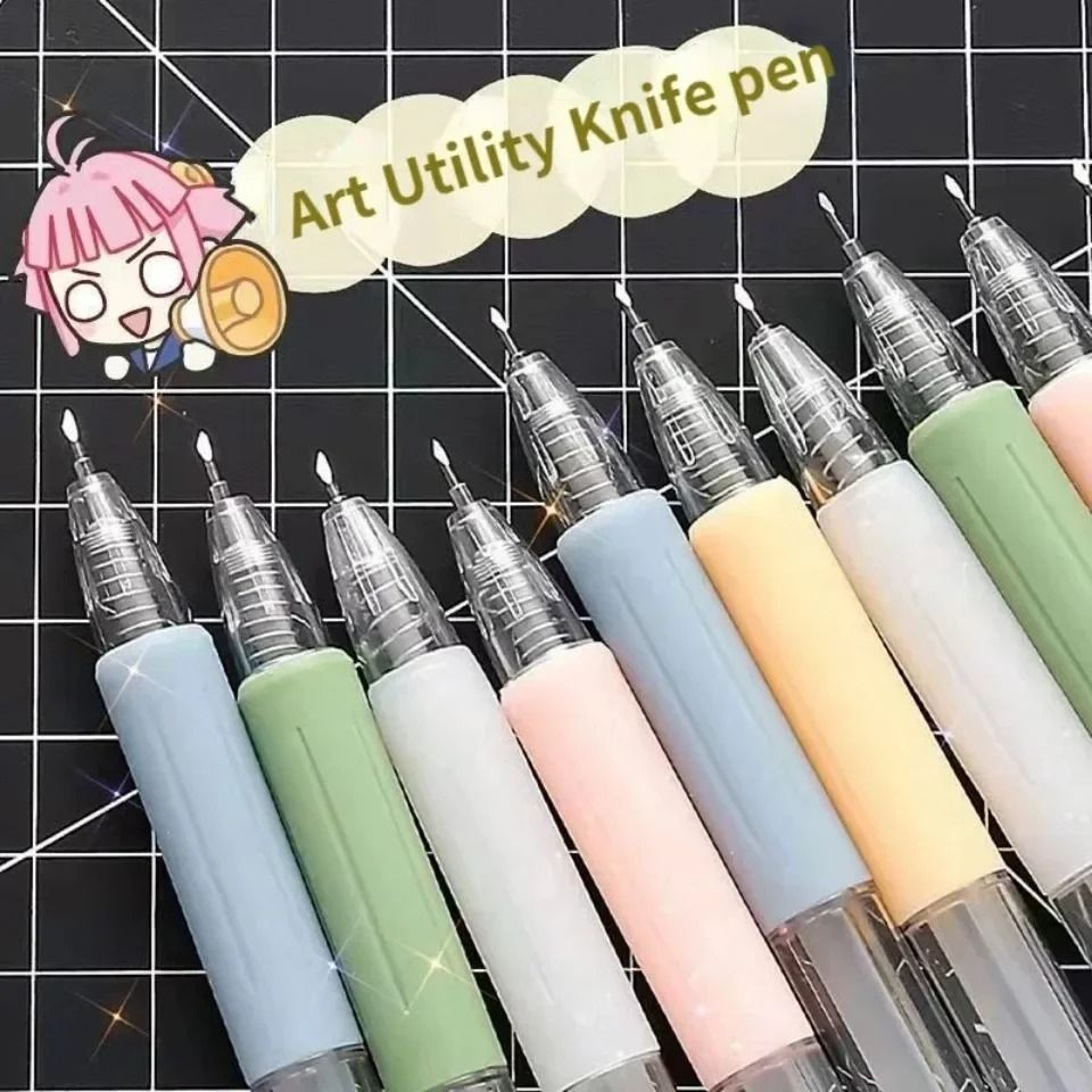 Retractable Handmade PenStyle Precision Paper Cutting Knife 0