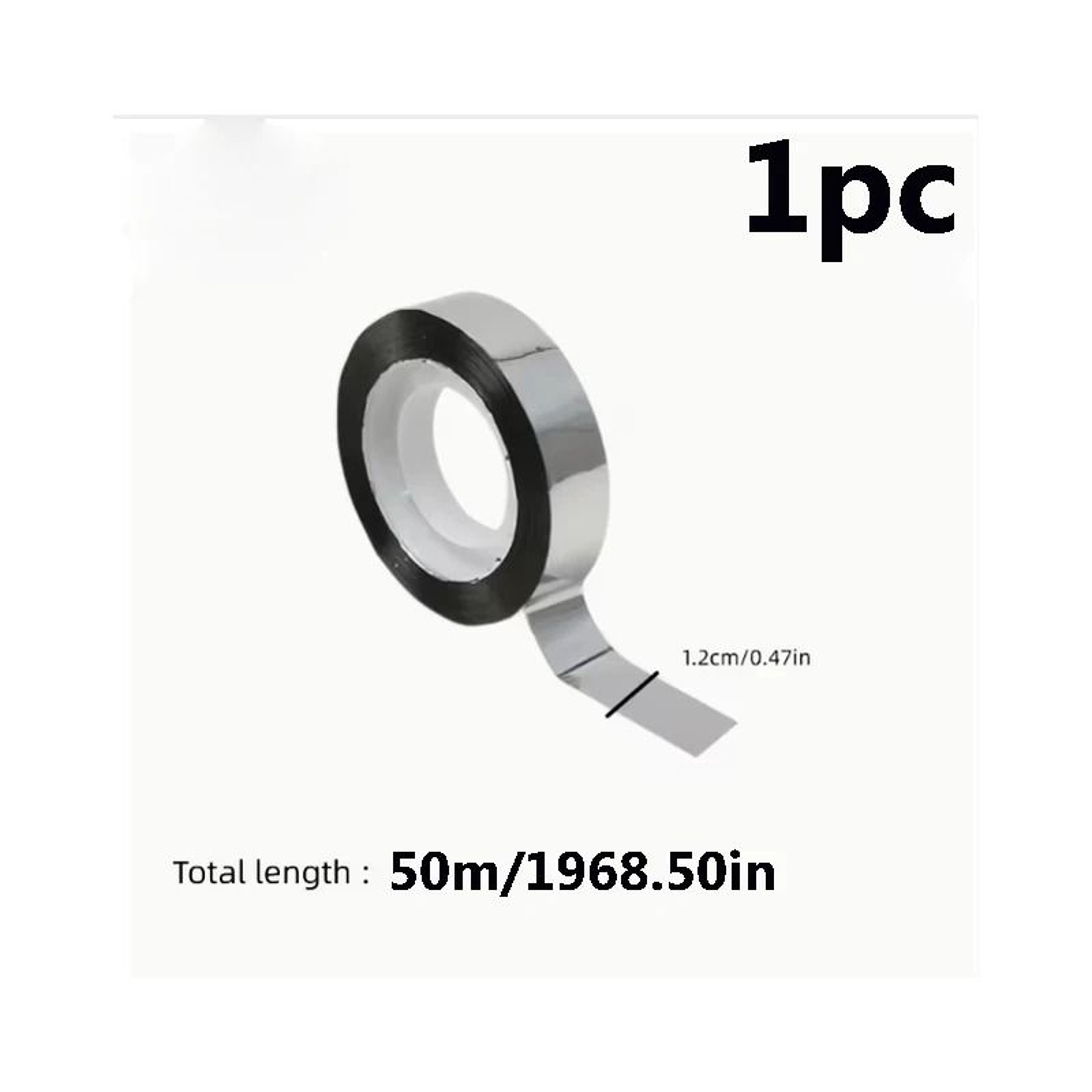 Metallic Silver Mirror Tape 6