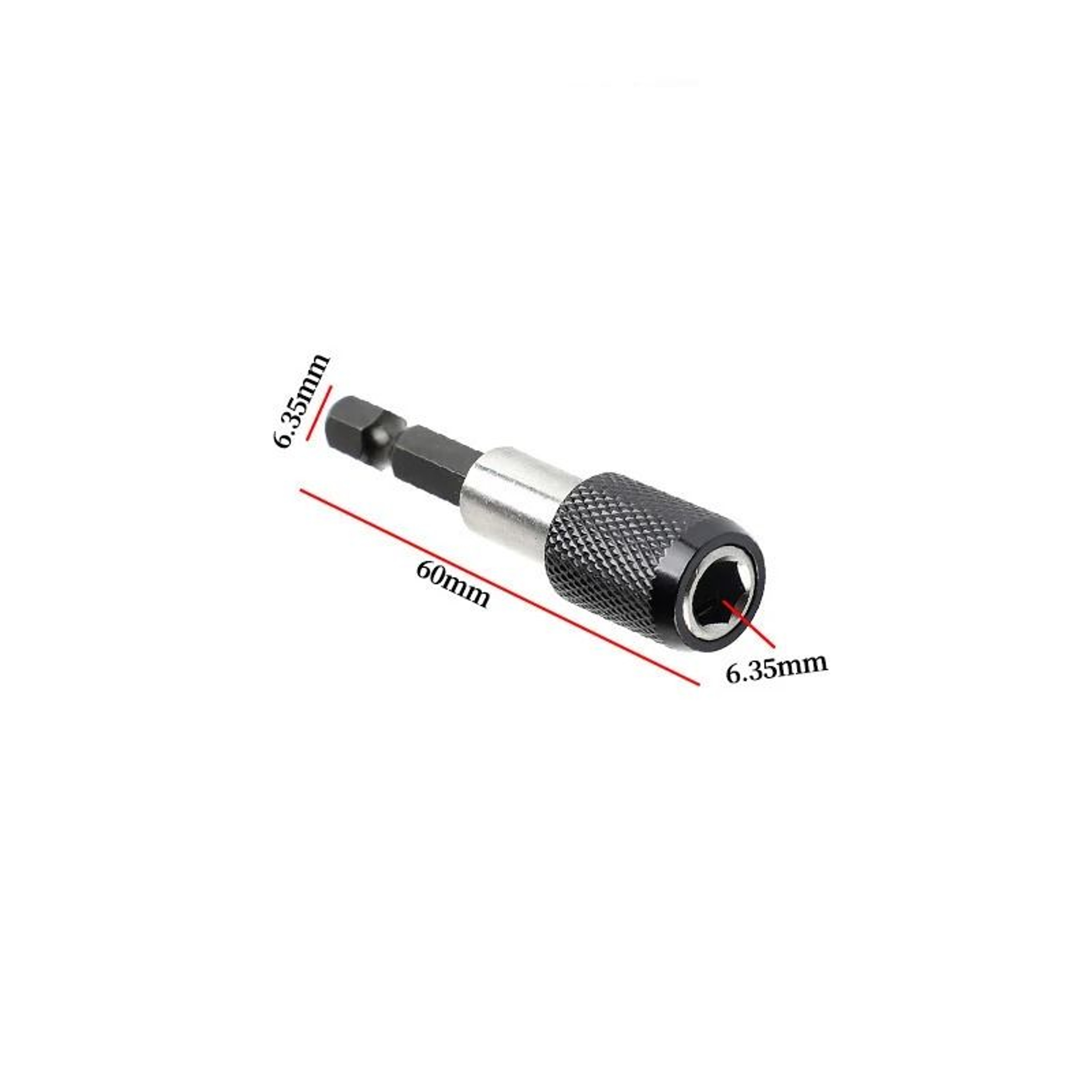 Hexagonal QuickChange SelfLocking Screwdriver Extension Rod 6