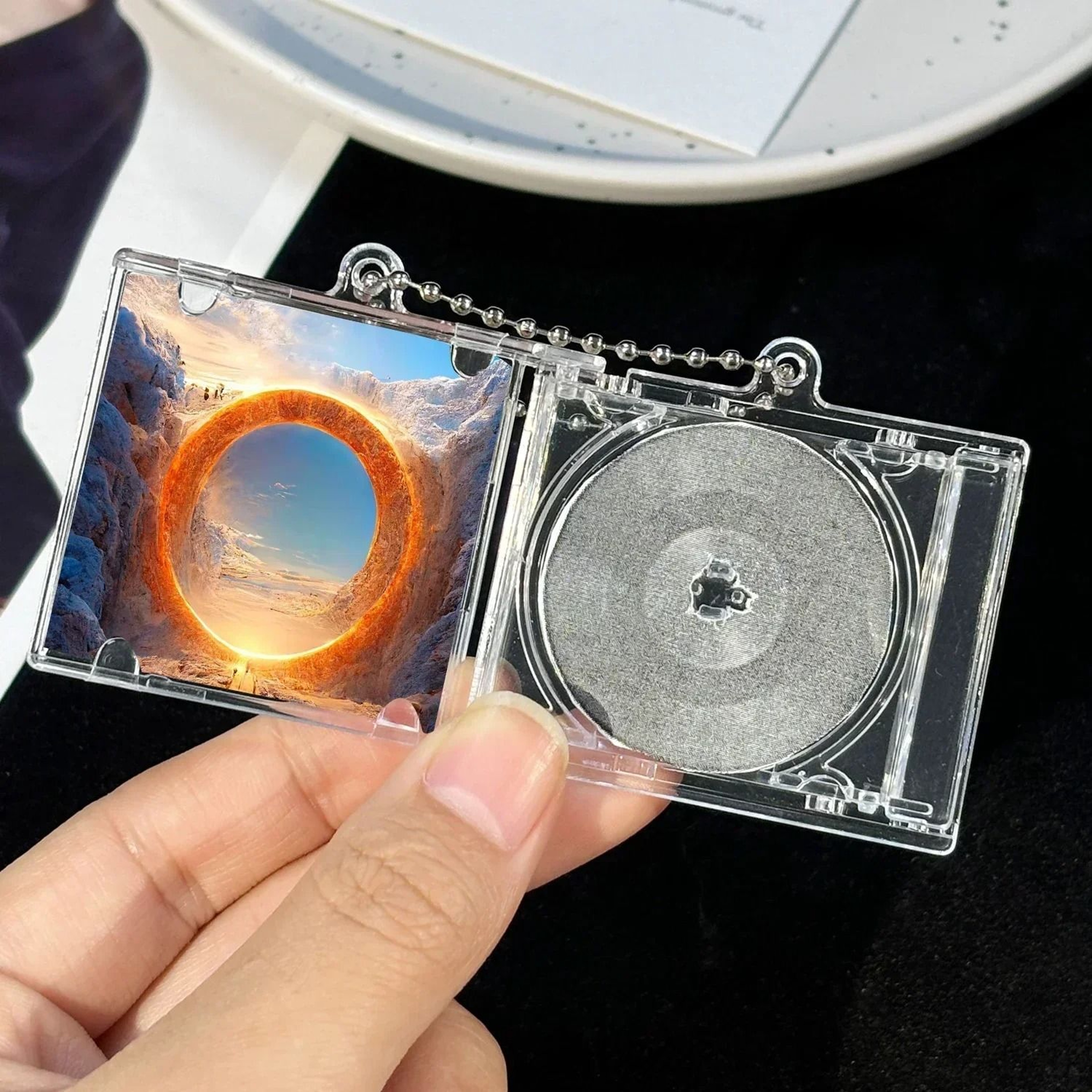 Peripheral Commemorative Album Mini CD Case Keychain Pendant 3
