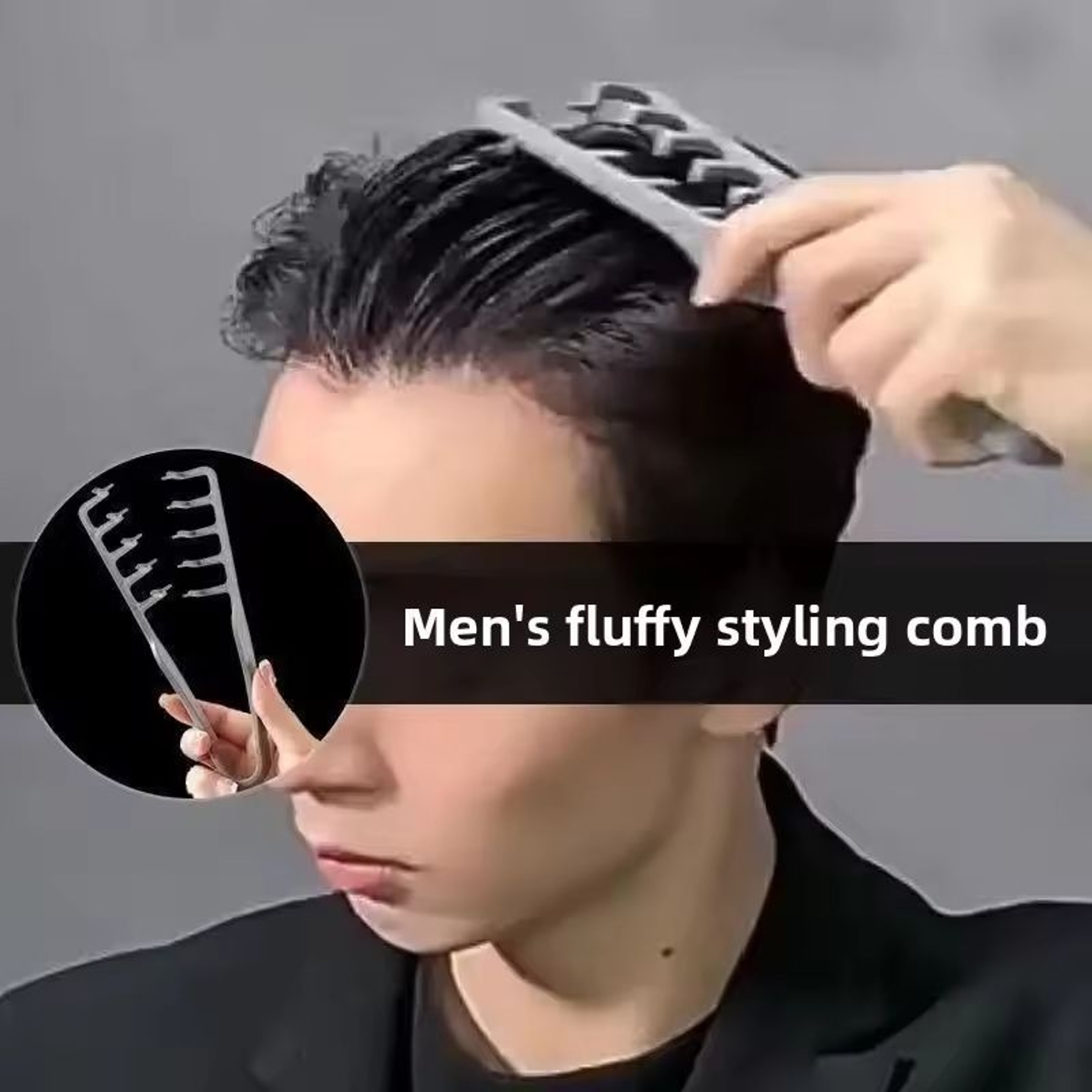 2Piece Mens Professional Pompadour And Texture Styling Combs 3
