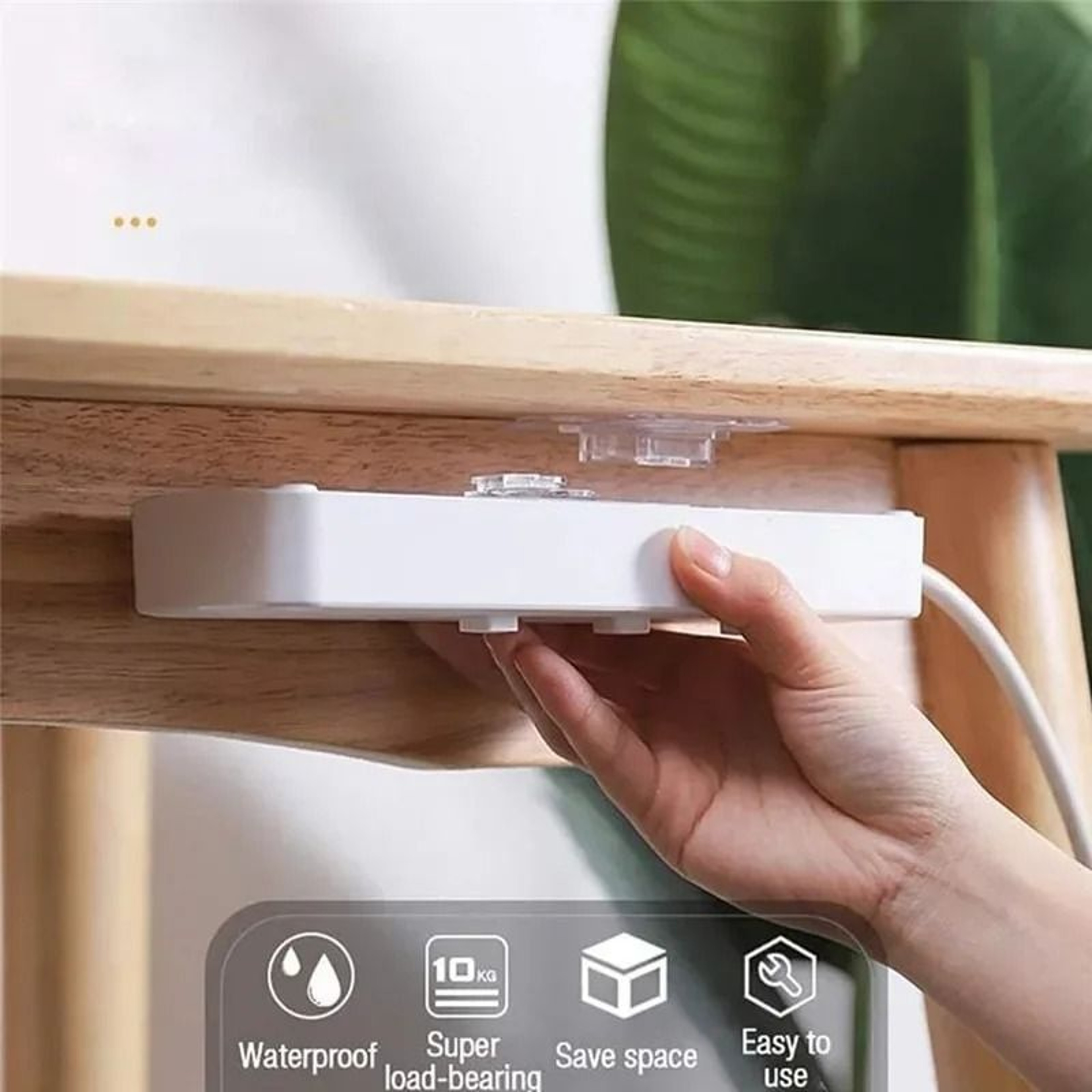 DoubleSided Adhesive Wall Hooks And Plug Socket Holders 1