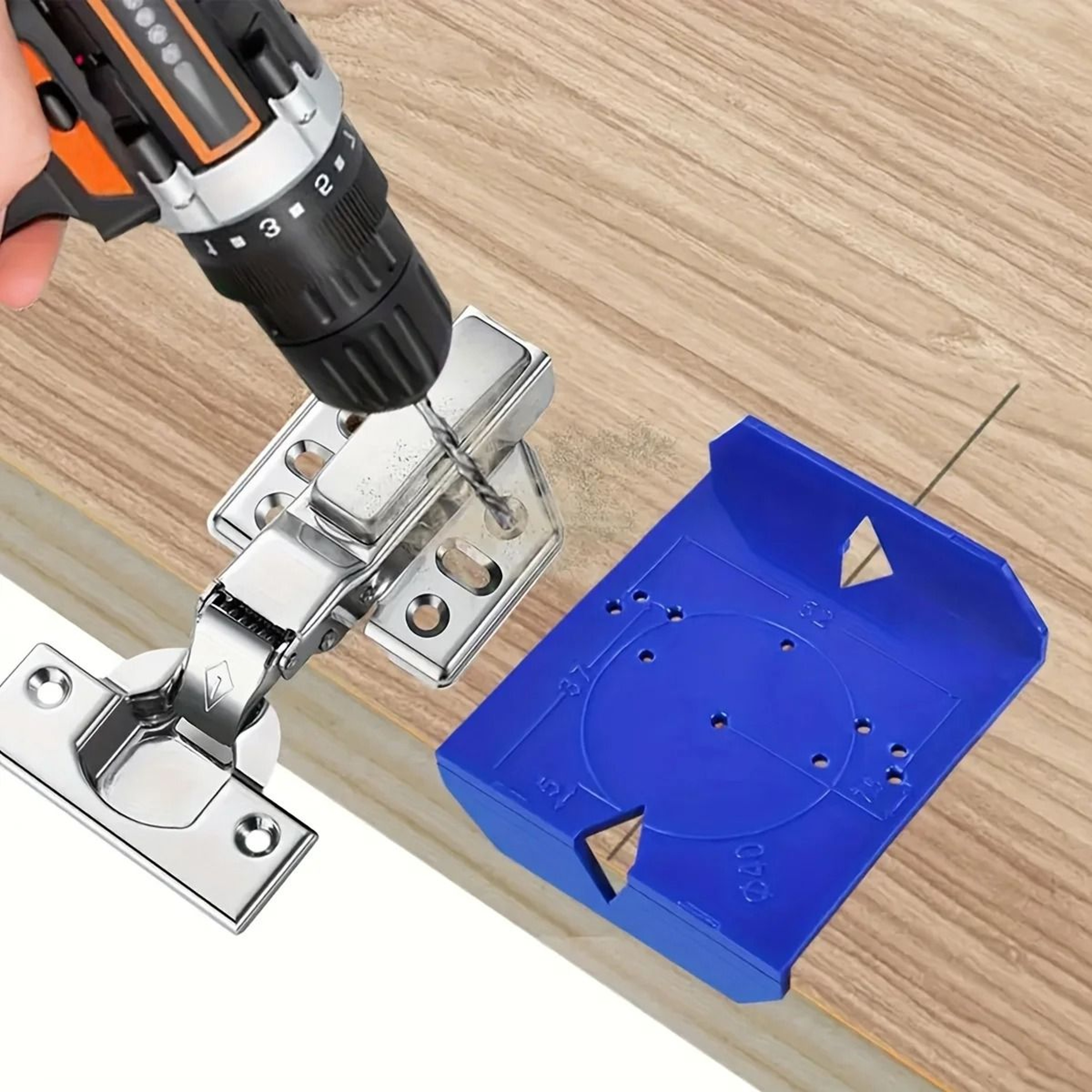 35mm Mini Concealed Cabinet Hinge Drilling Locator Jig 3