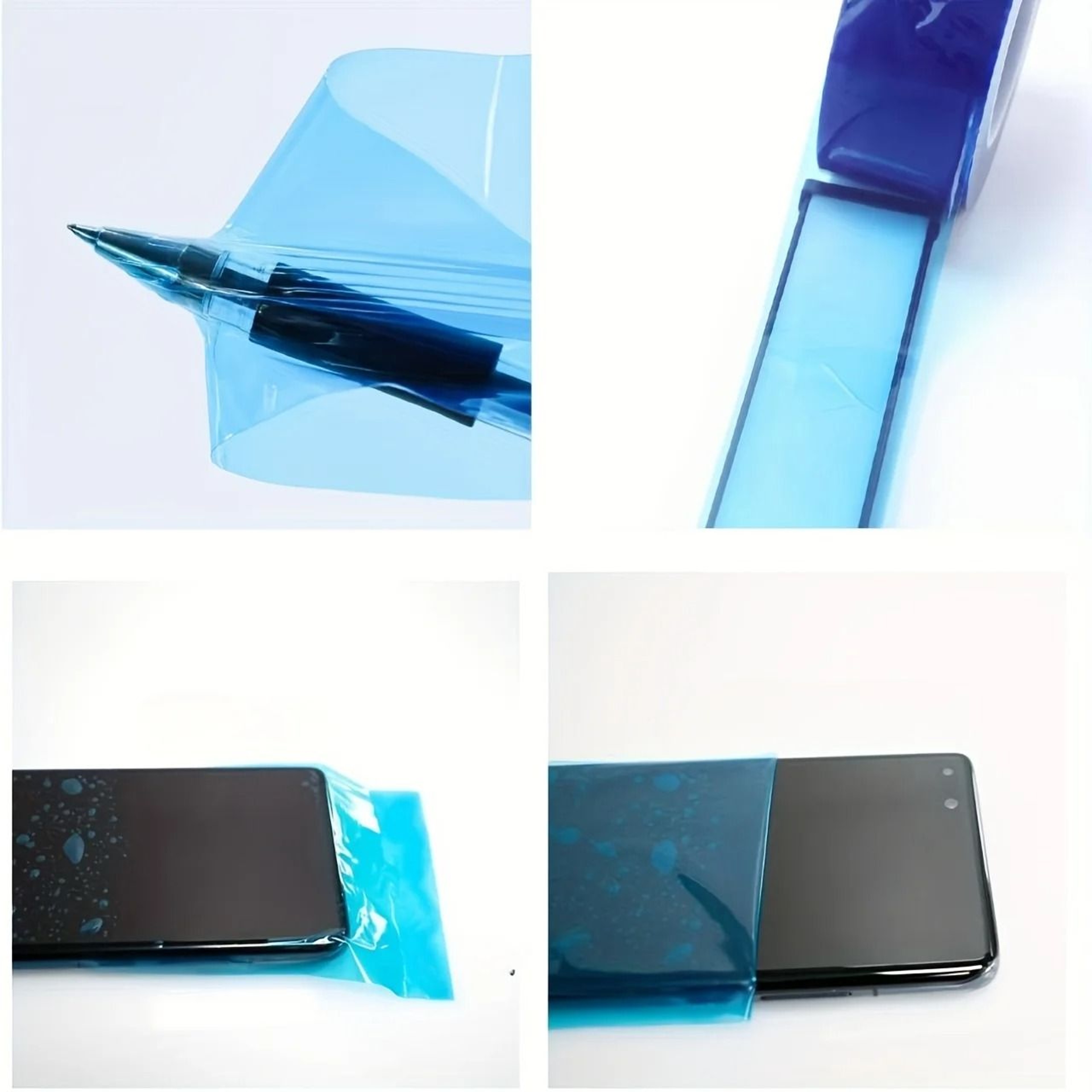 Blue PE Protective Film Tape For Wheel Rims And Aluminum Alloy Surfaces 2