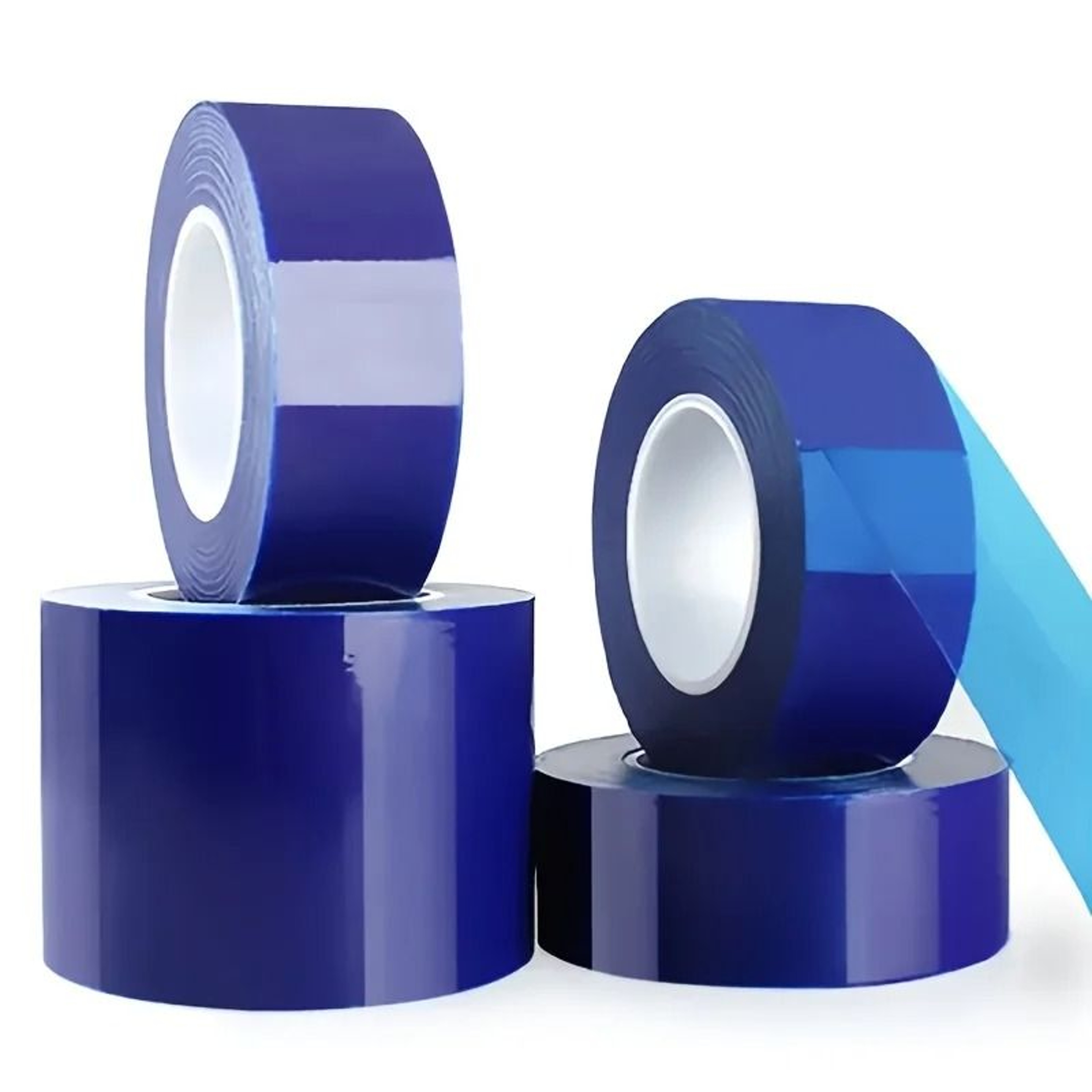 Blue PE Protective Film Tape For Wheel Rims And Aluminum Alloy Surfaces 4